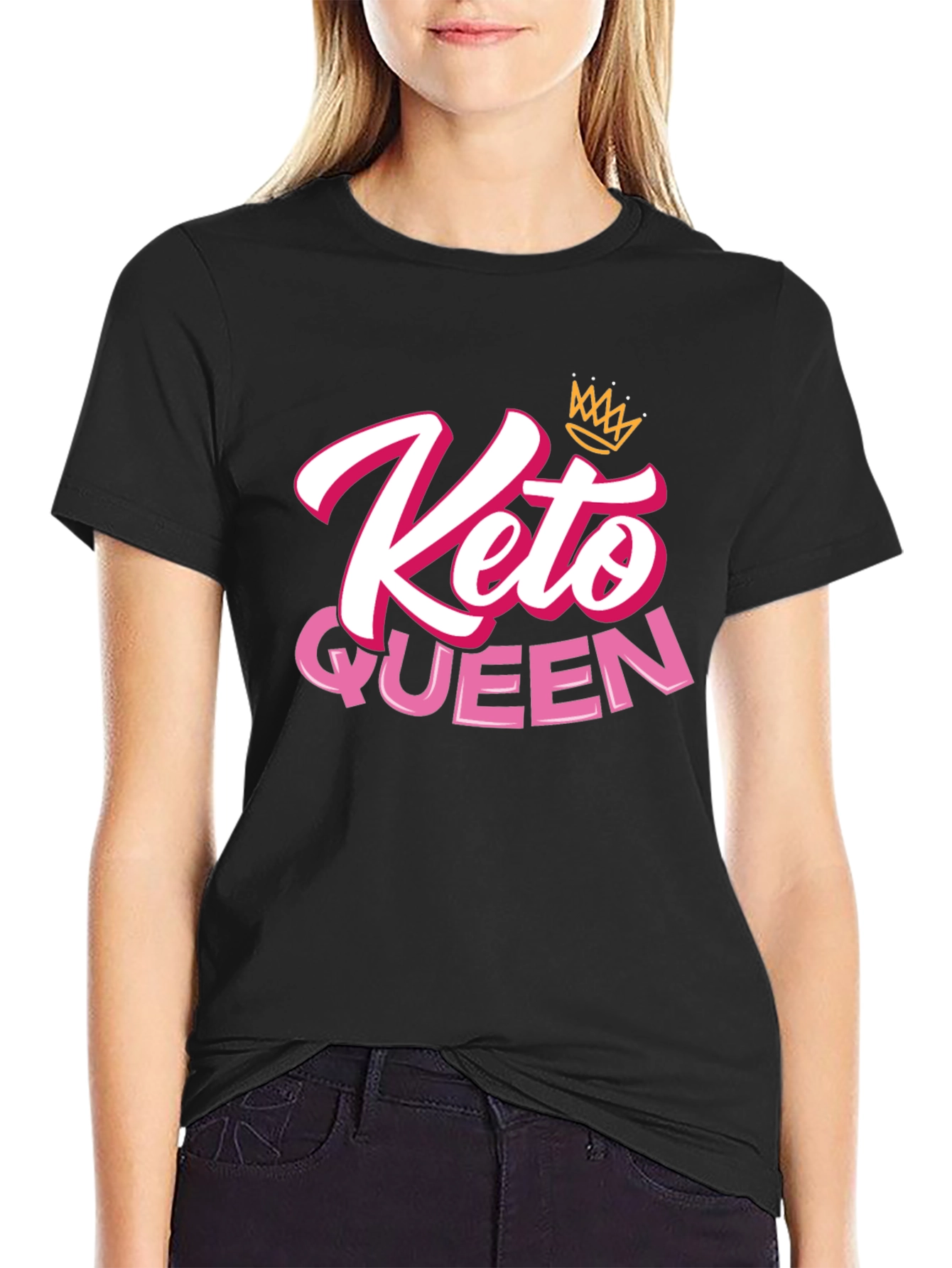 Keto Queen T-Shirt - Black Graphic Tee