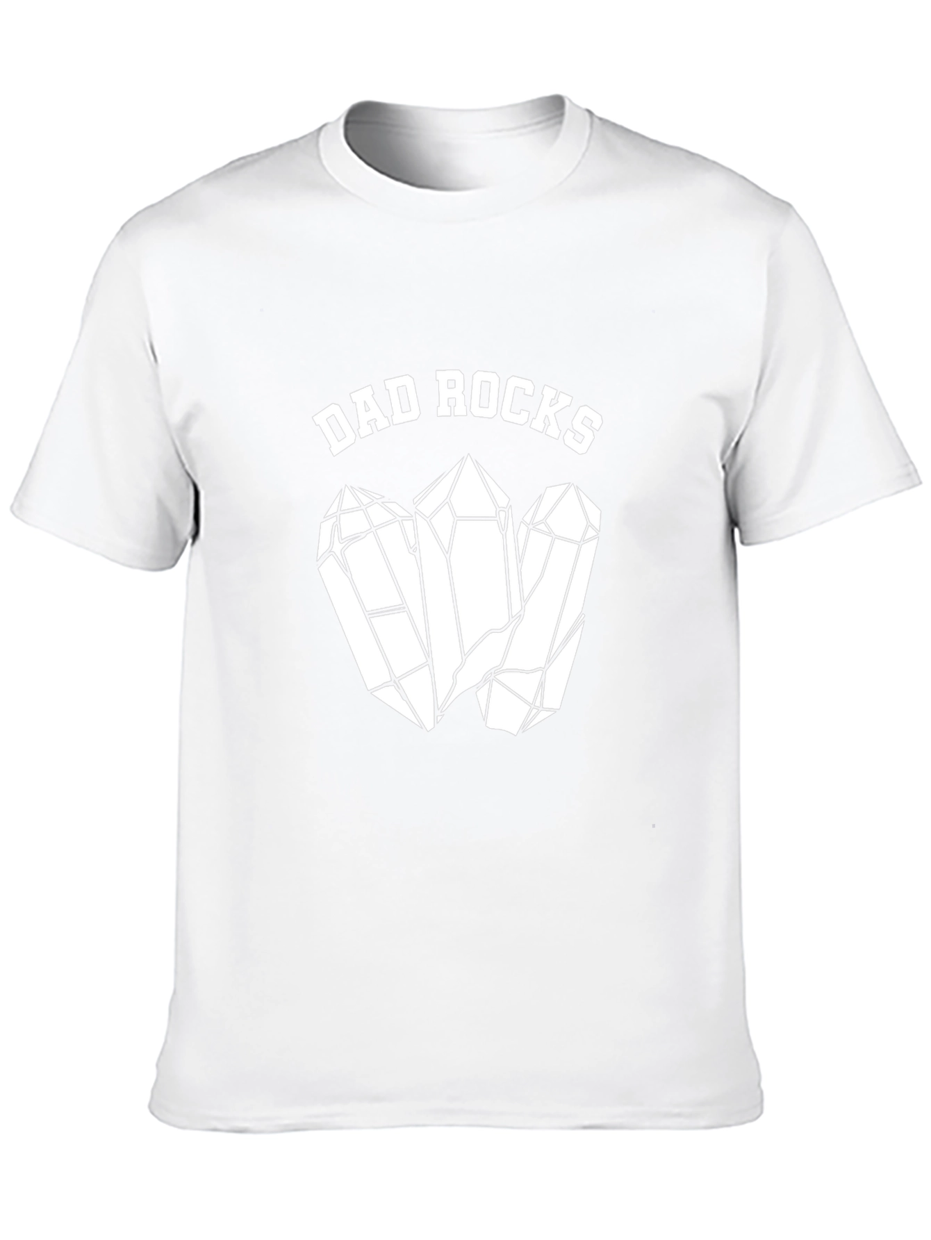 Dad Rocks Graphic T-Shirt - Cool Fathers Day Gift