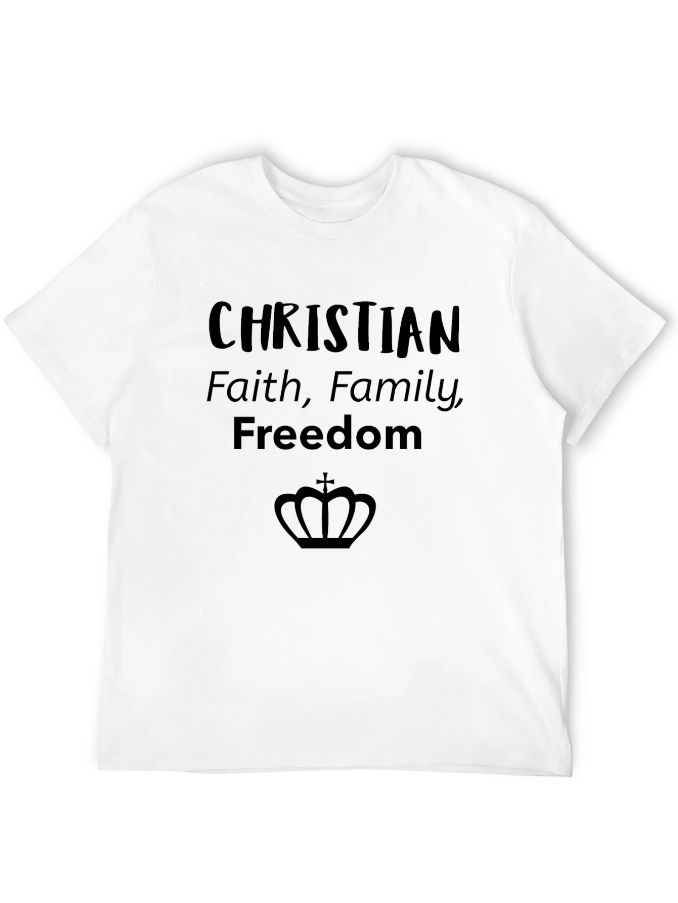 Christian Faith Family Freedom Graphic Tee