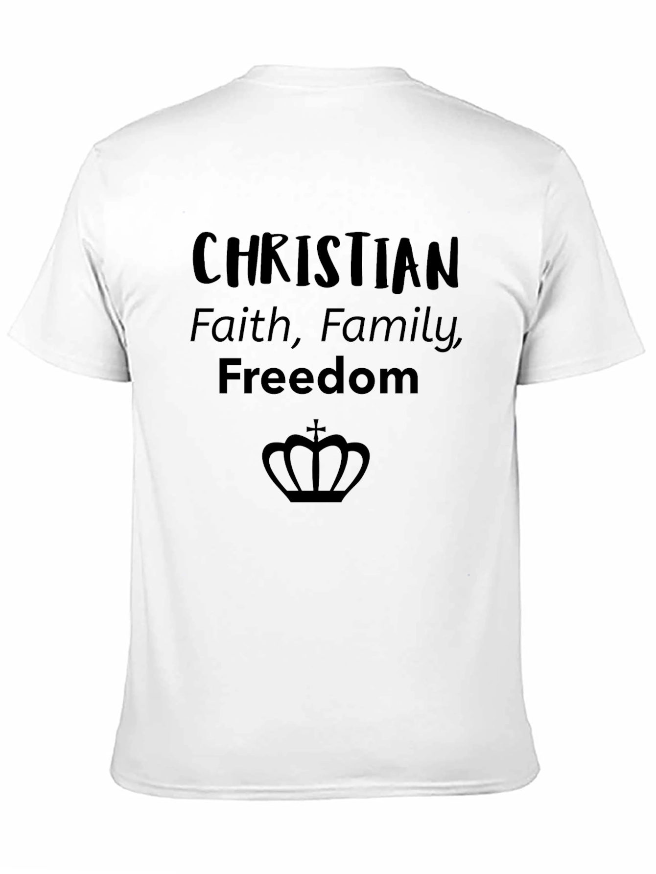 Christian Faith Family Freedom Graphic Tee