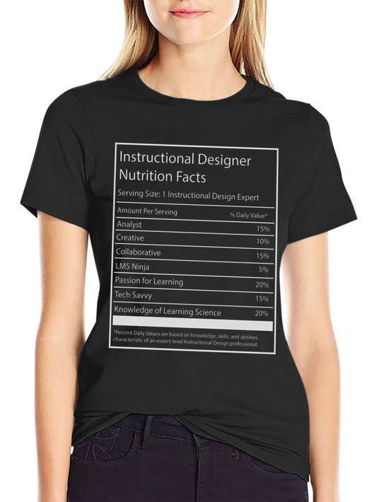 Instructional Designer Nutrition Facts T-Shirt