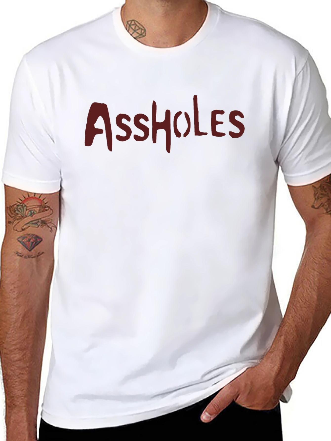Assholes Graphic Tee - Edgy Humor T-Shirt