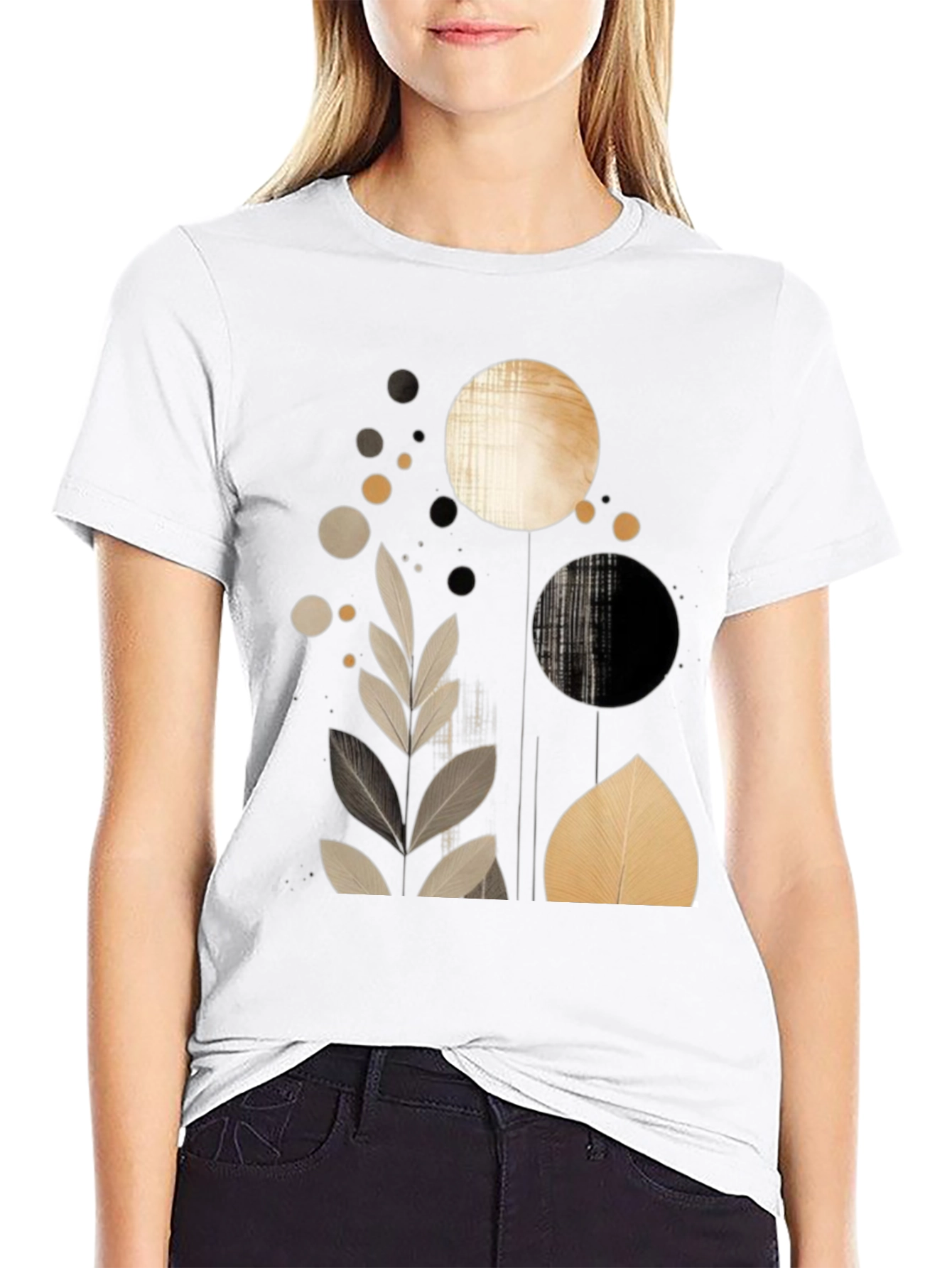 Abstract Graphic Print Mens T-Shirt