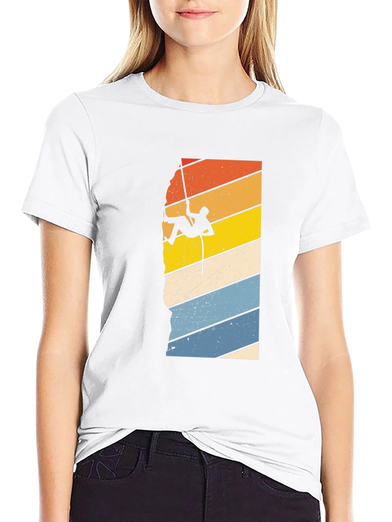 Retro Rock Climbing Graphic T-Shirt