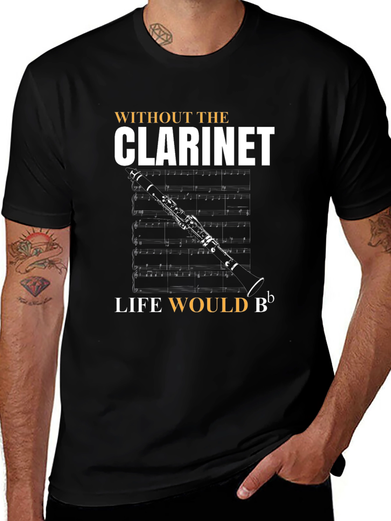 Clarinet T-Shirt: Music Lover Gift