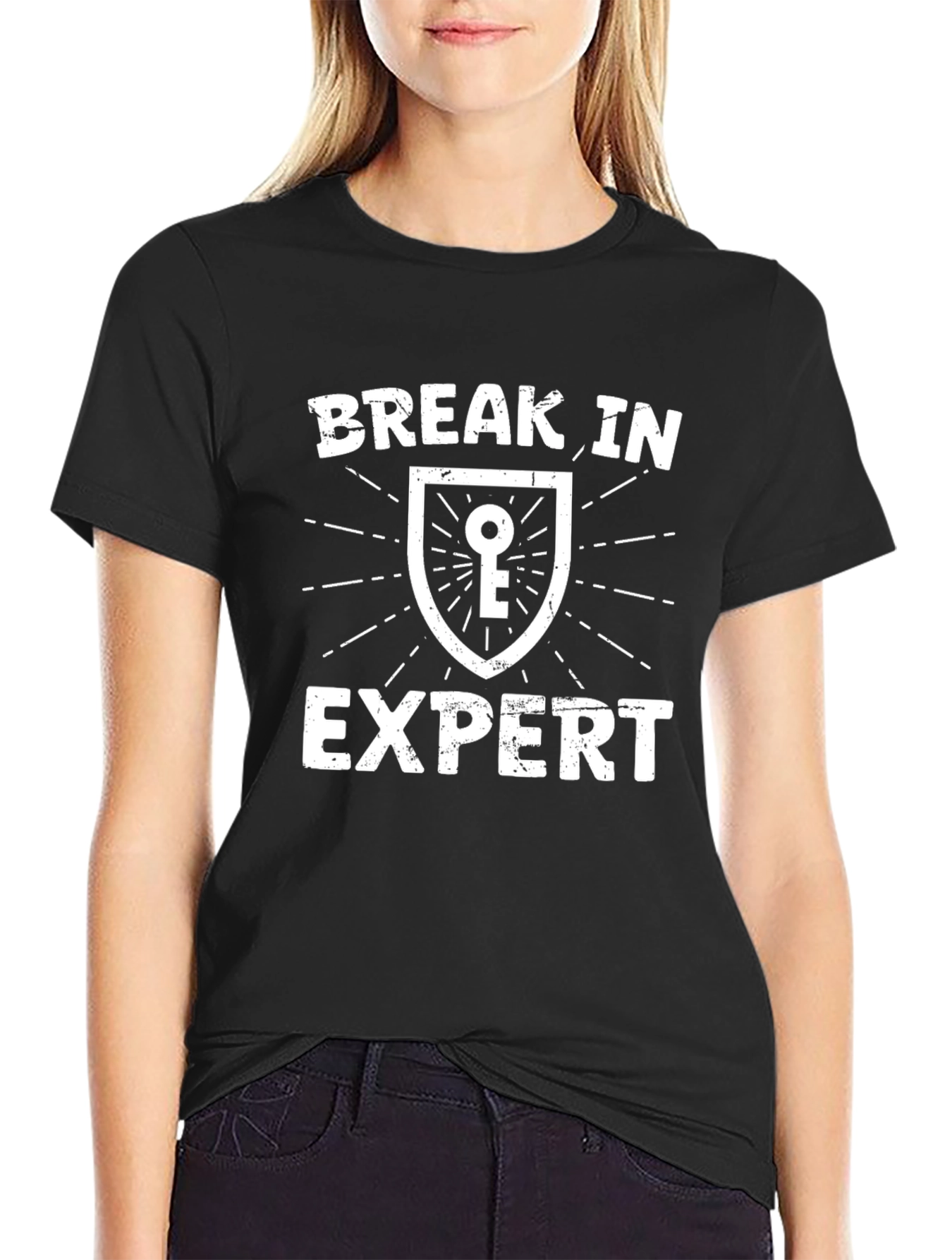 Break-In Expert Graphic Tee - Locksmith Humor T-Shirt