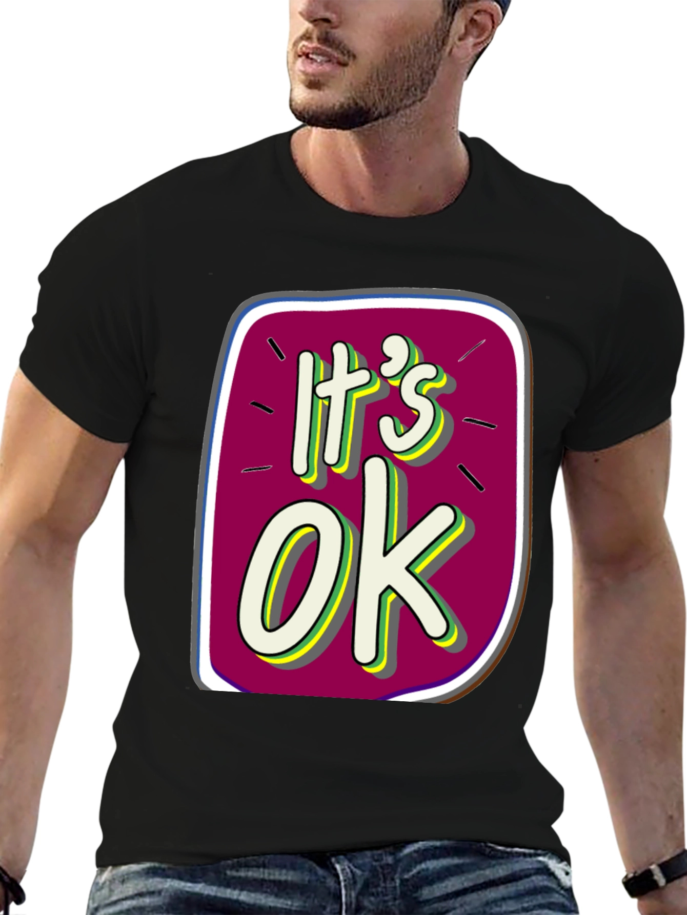 Its OK Graphic Tee - Trendy Comfort