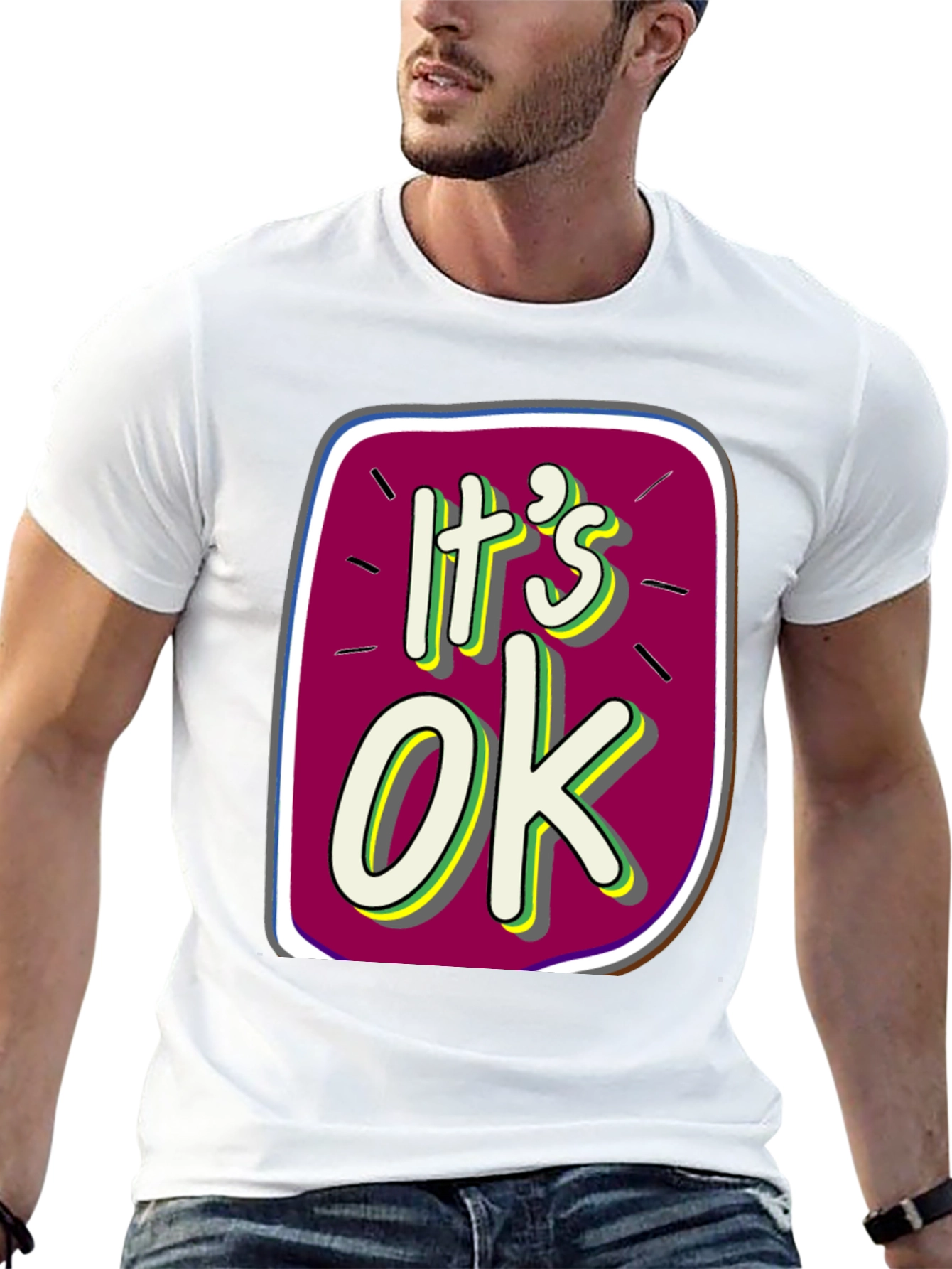 Its OK Graphic Tee - Trendy Comfort