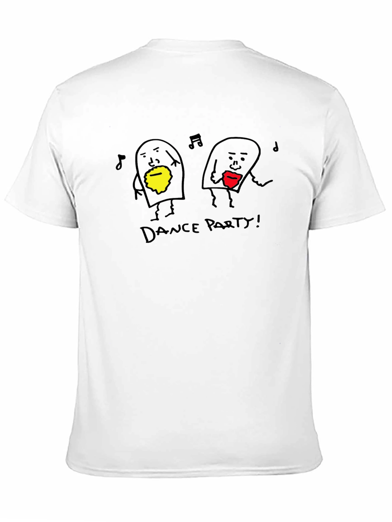 Dance Party Graphic Tee - Black Cotton Blend