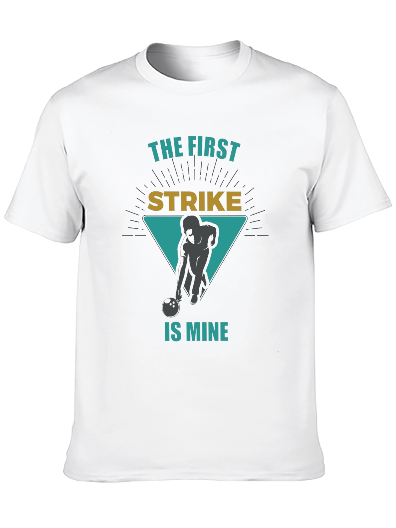 Bowling Strike Graphic Tee - First Strike is Mine!