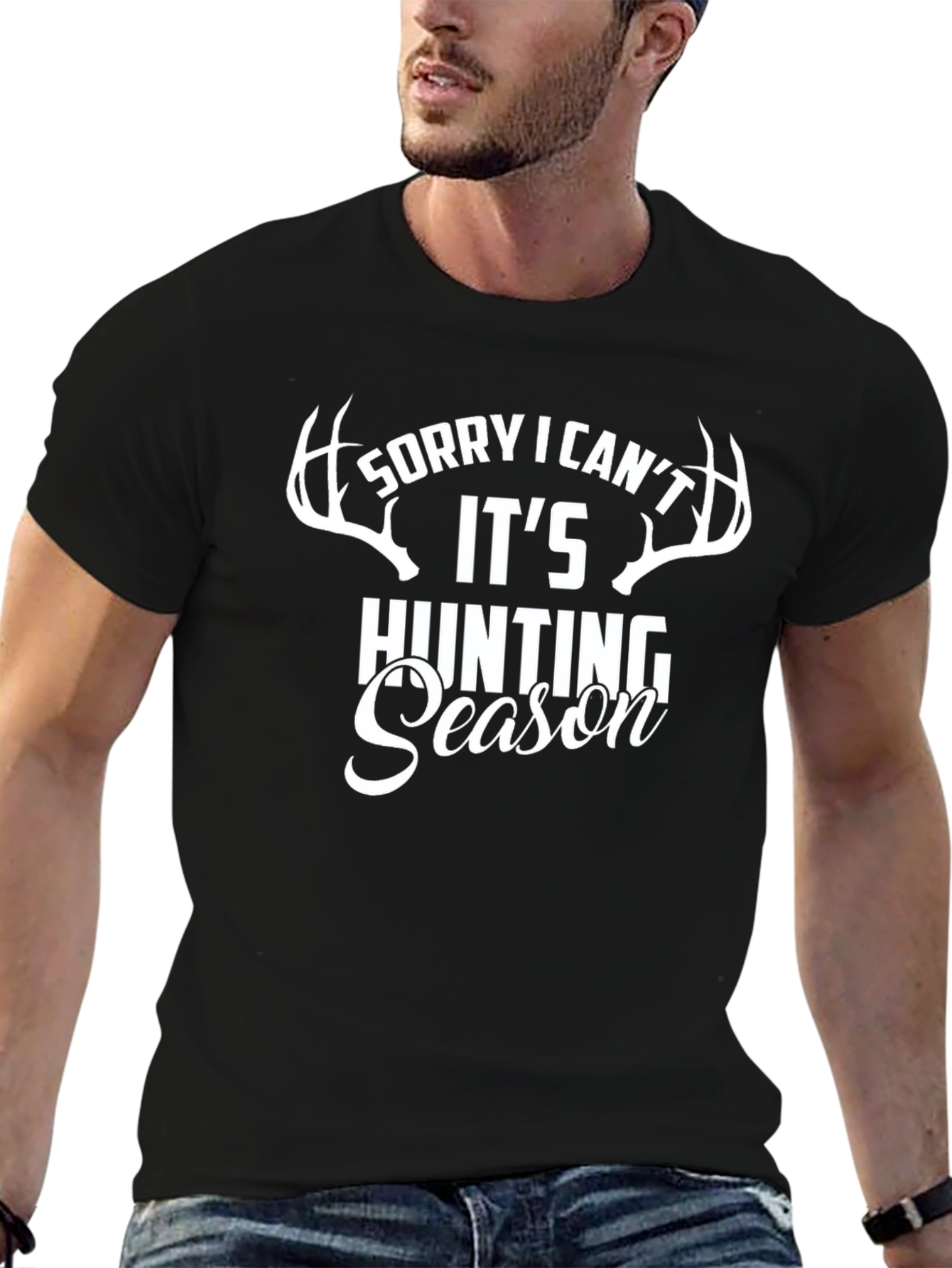 Hunting Season Graphic Tee - Mens Black T-Shirt
