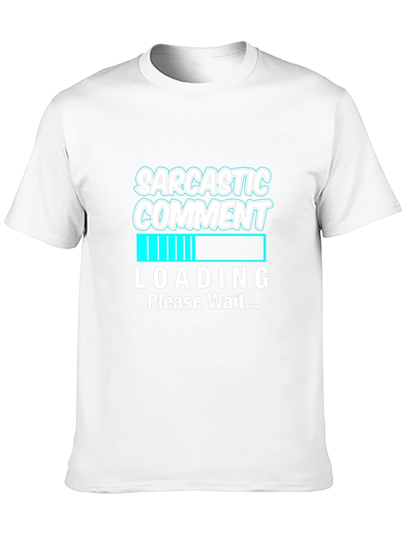 Sarcastic Comment Loading Graphic Tee - Black