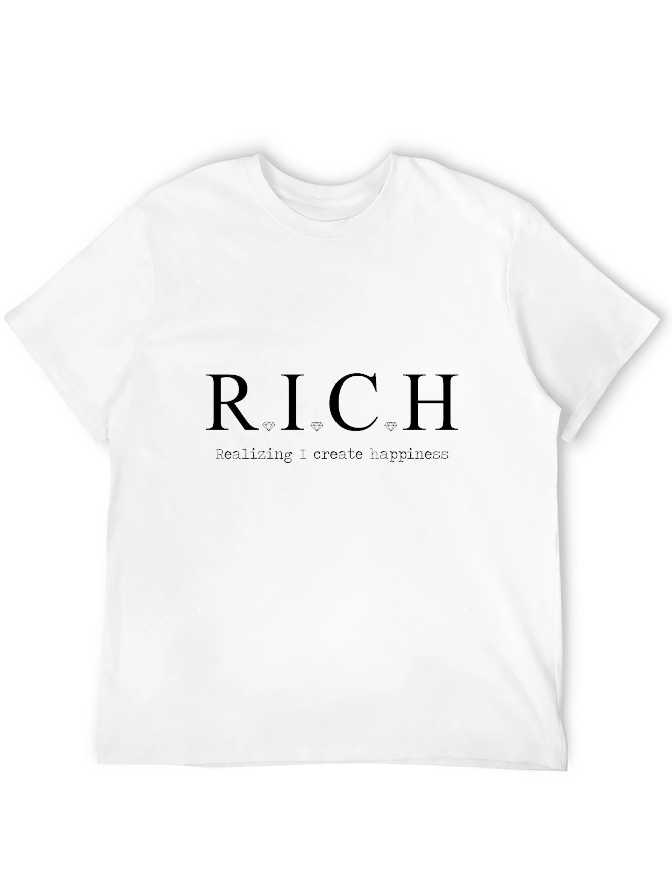 RICH Graphic T-Shirt - Create Happiness