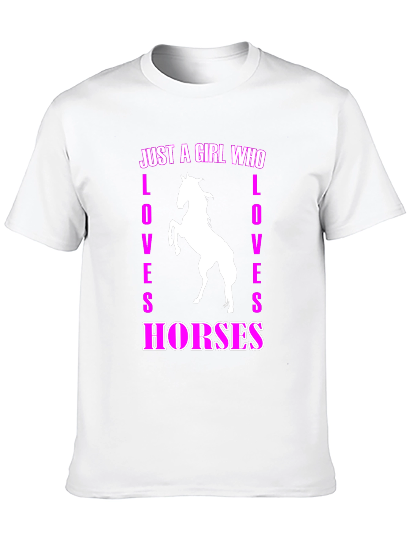 Just A Girl Who Loves Horses Graphic T-Shirt