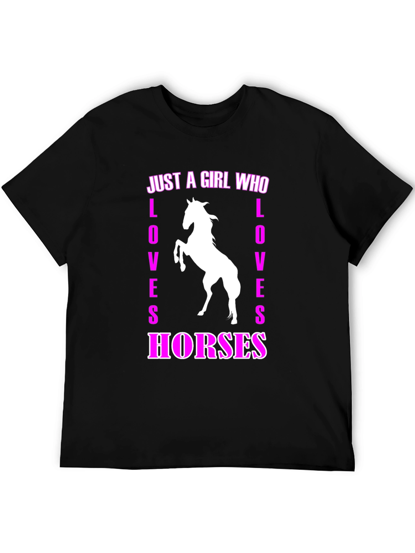 Just A Girl Who Loves Horses Graphic T-Shirt