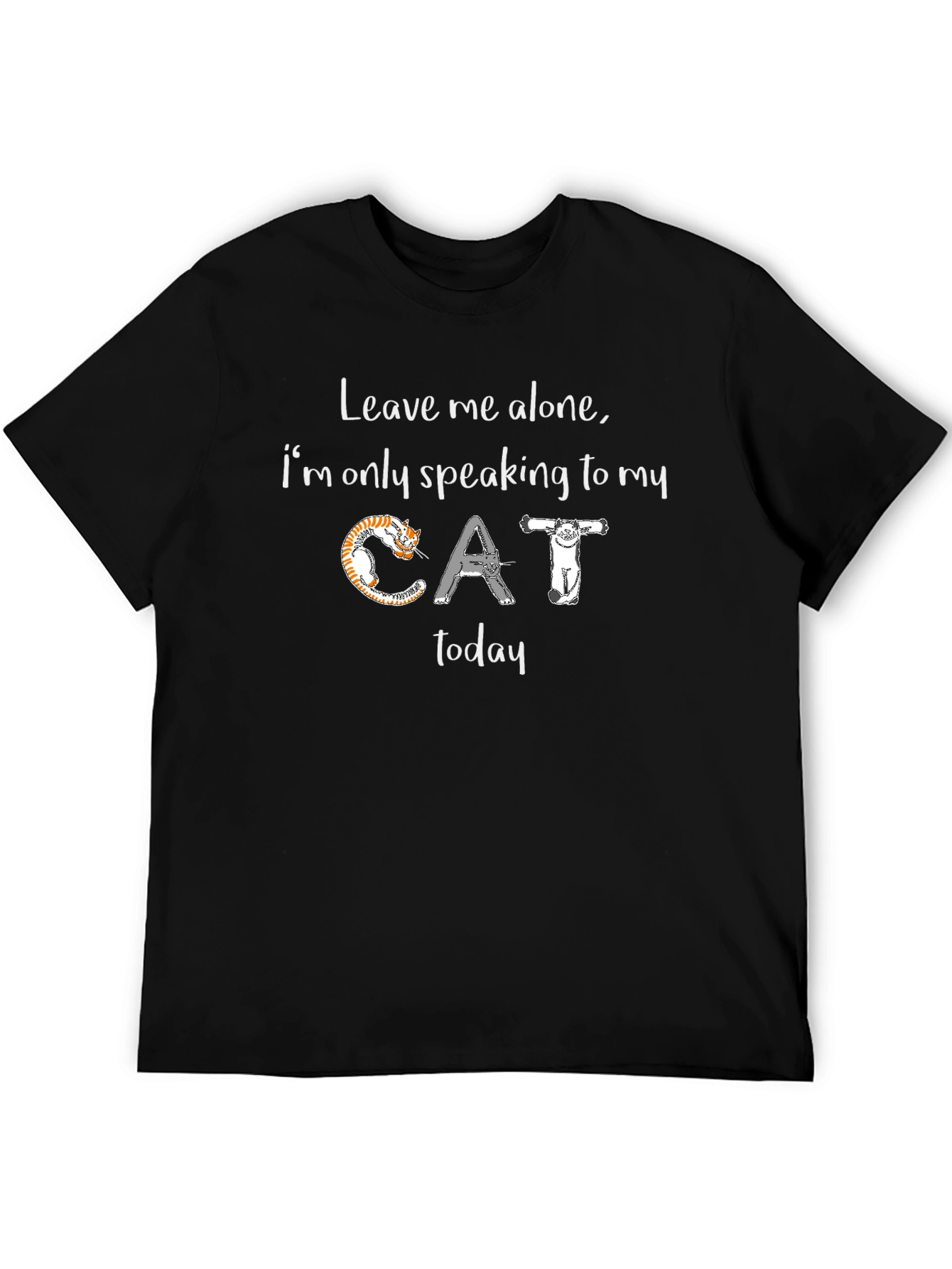 Cat Lover T-Shirt: Leave Me Alone Graphic Tee