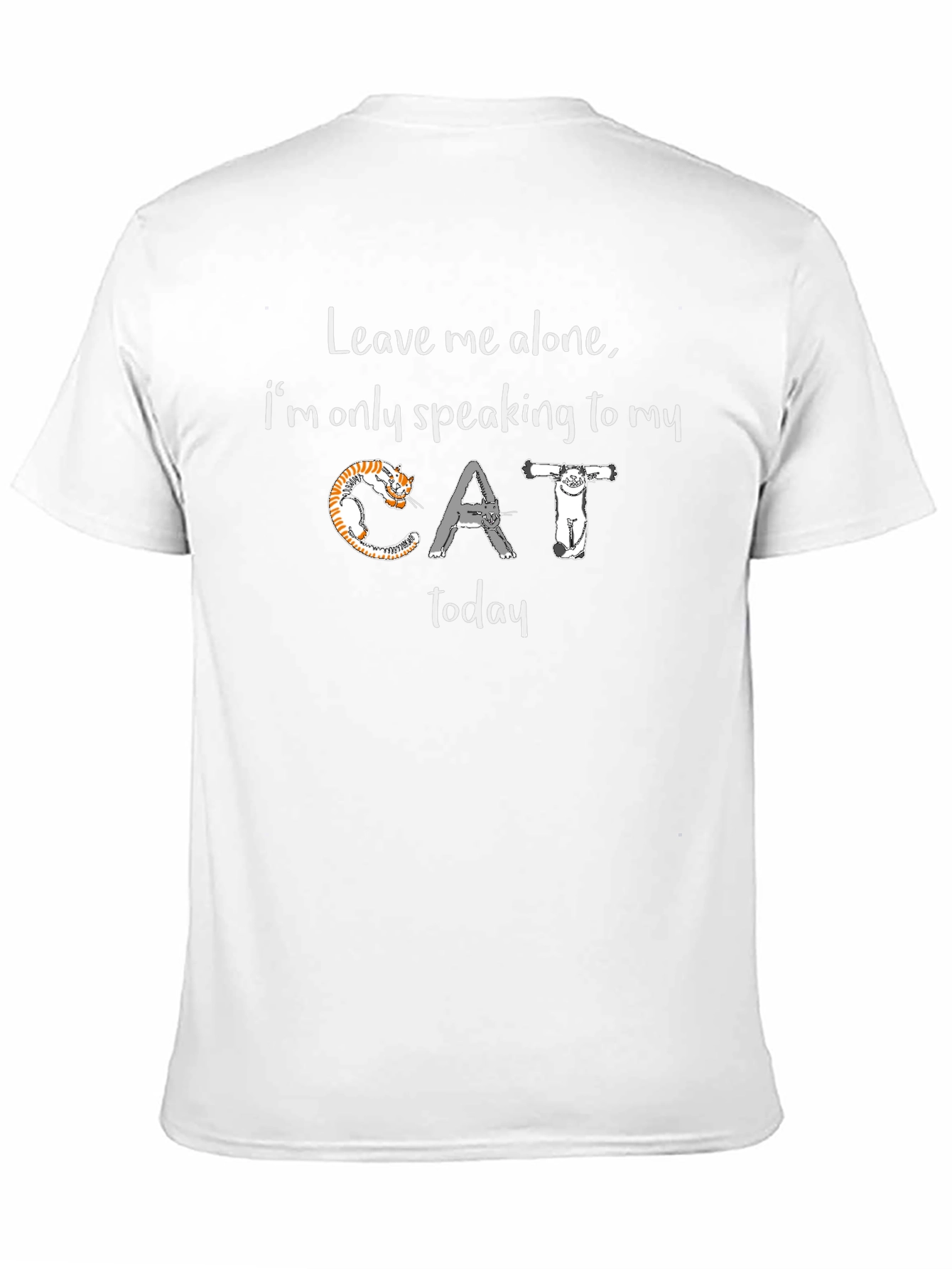 Cat Lover T-Shirt: Leave Me Alone Graphic Tee