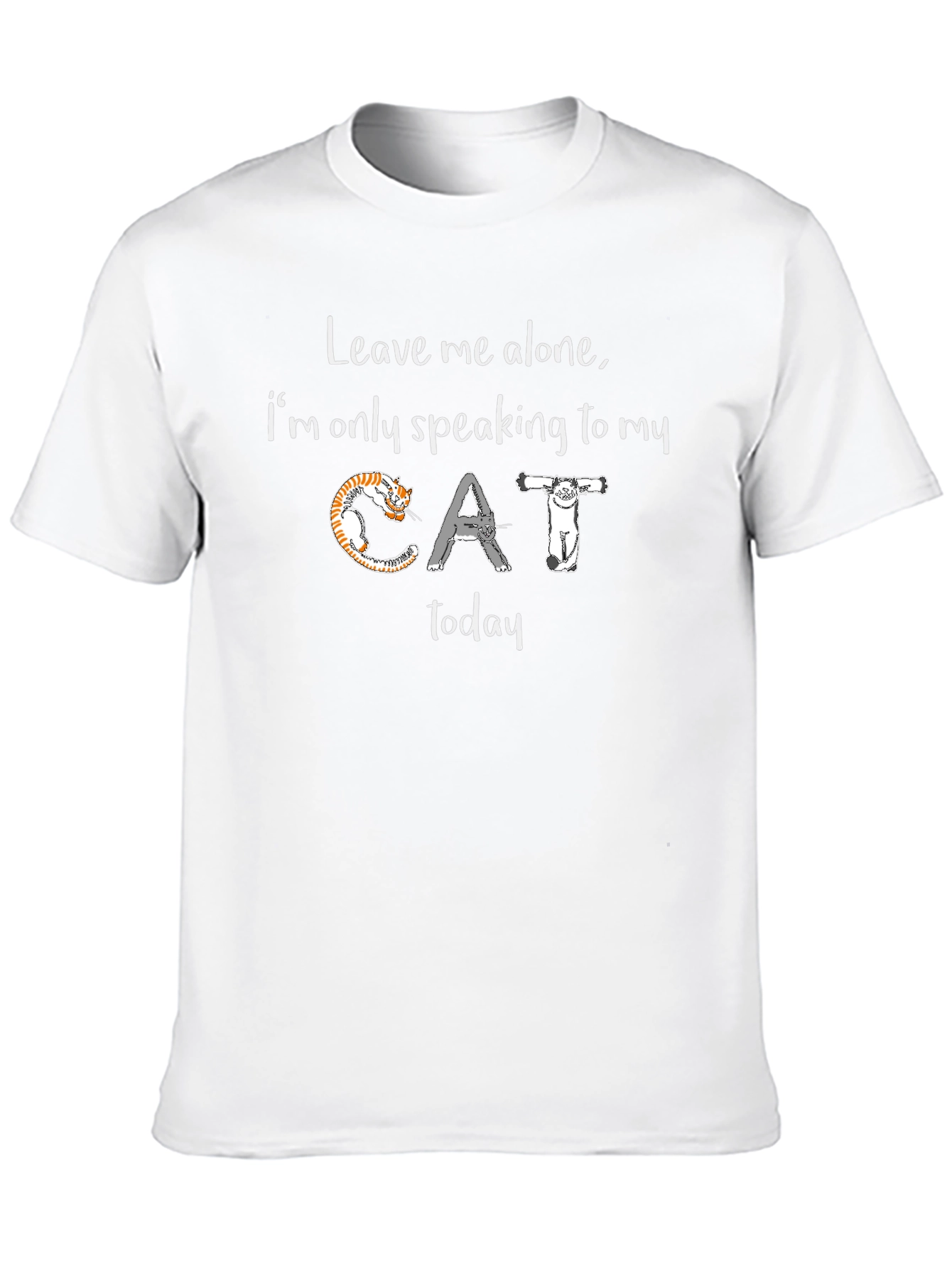 Cat Lover T-Shirt: Leave Me Alone Graphic Tee