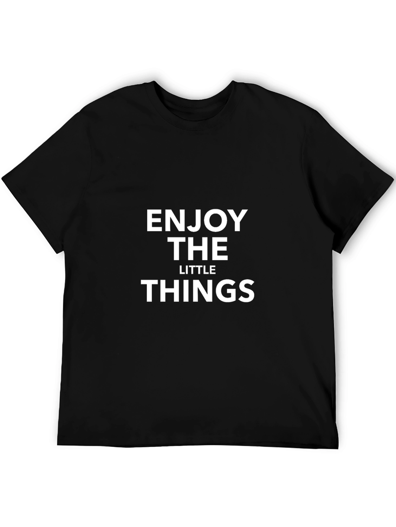 Enjoy the Little Things Graphic Tee - Black