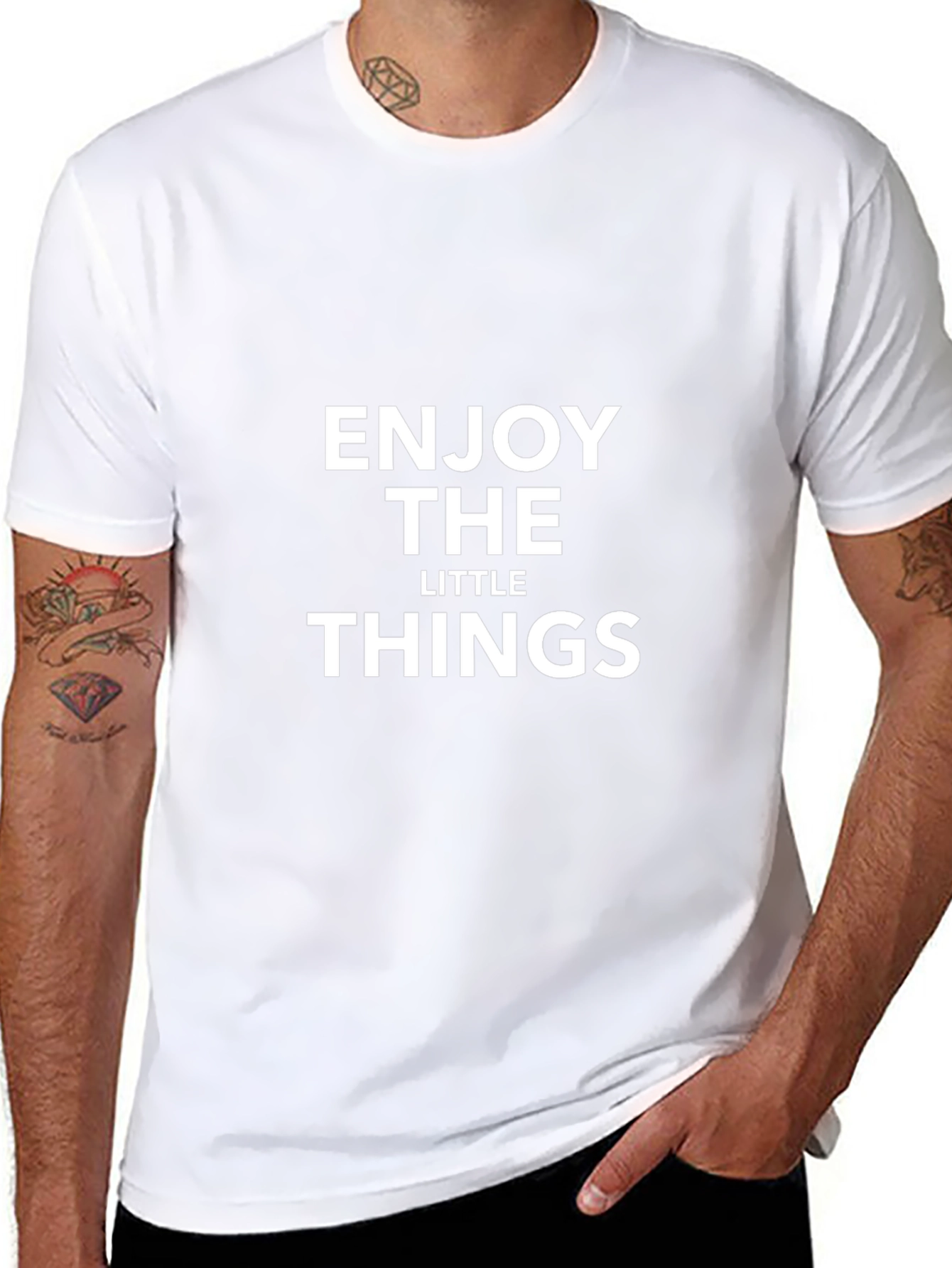Enjoy the Little Things Graphic Tee - Black