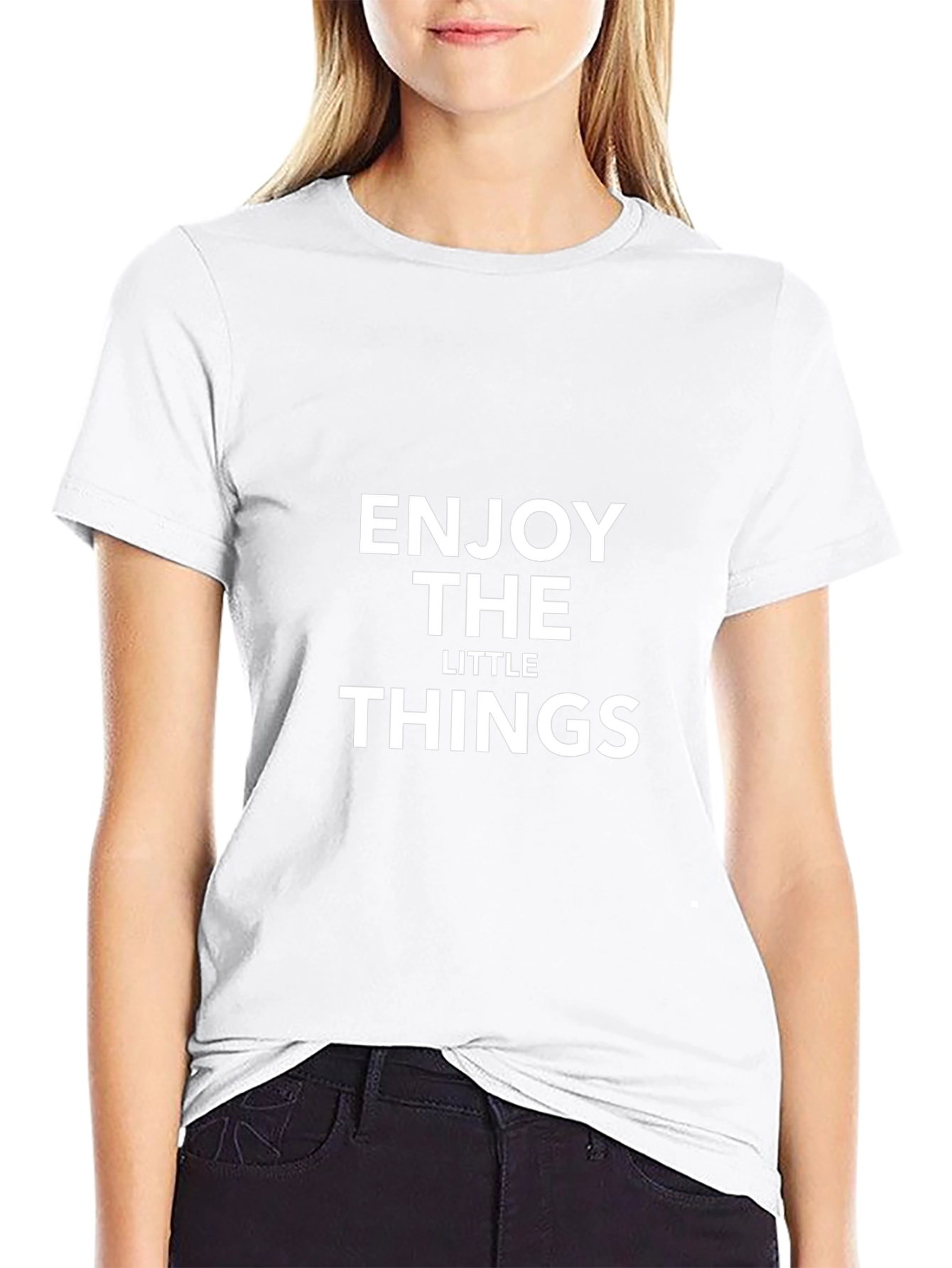 Enjoy the Little Things Graphic Tee - Black