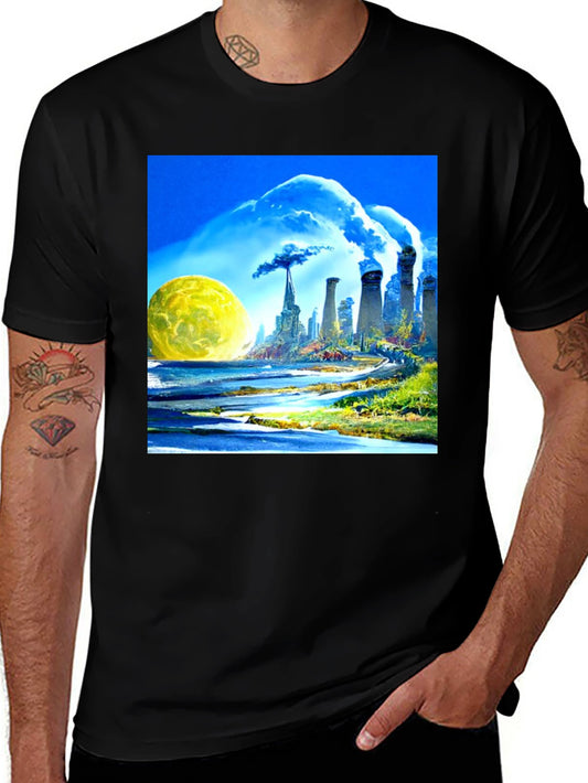 Surreal Pollution Art T-Shirt