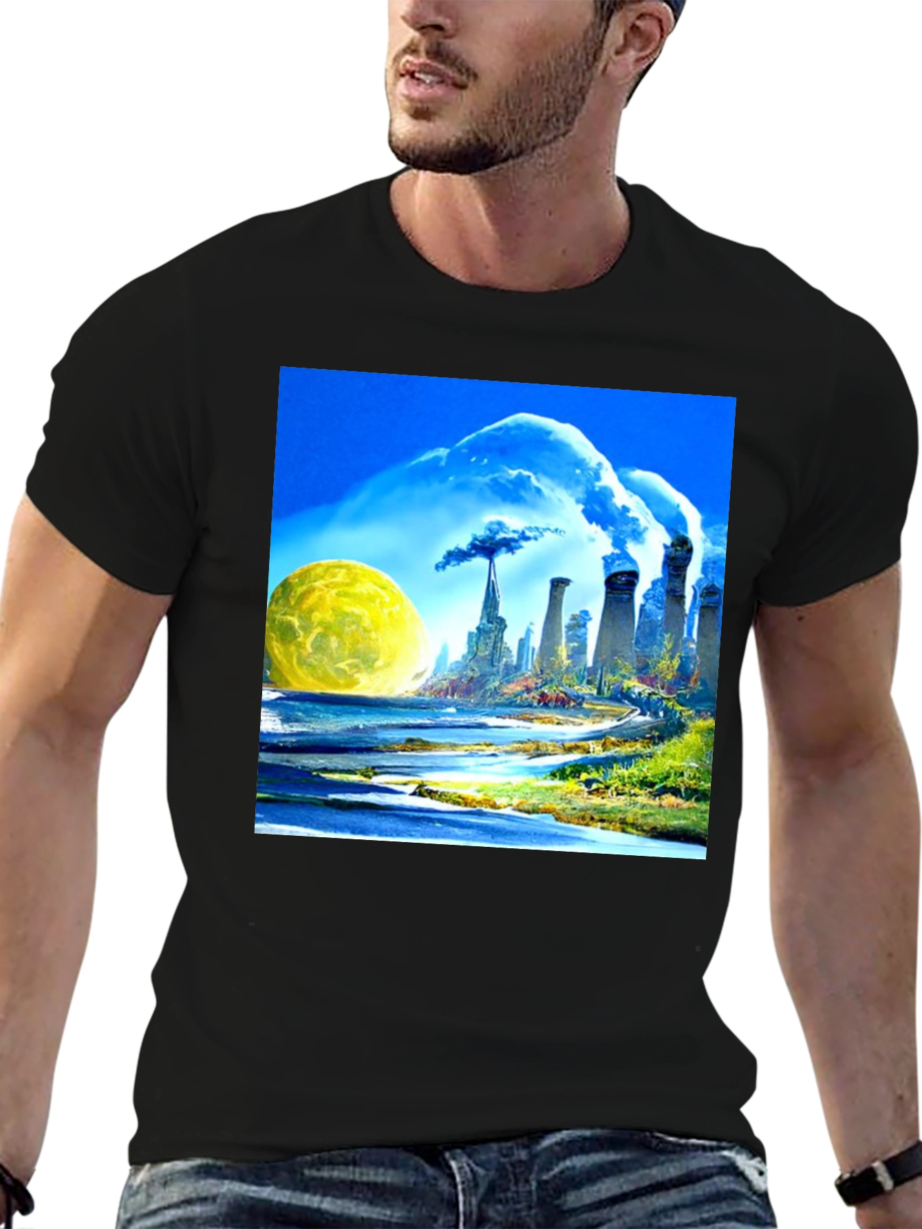 Surreal Pollution Art T-Shirt