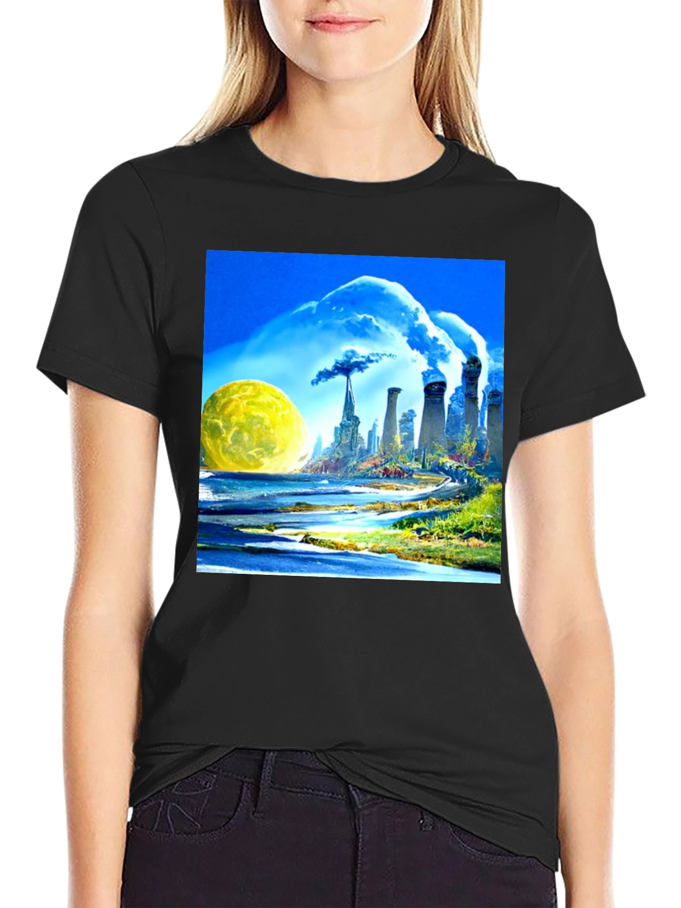 Surreal Pollution Art T-Shirt