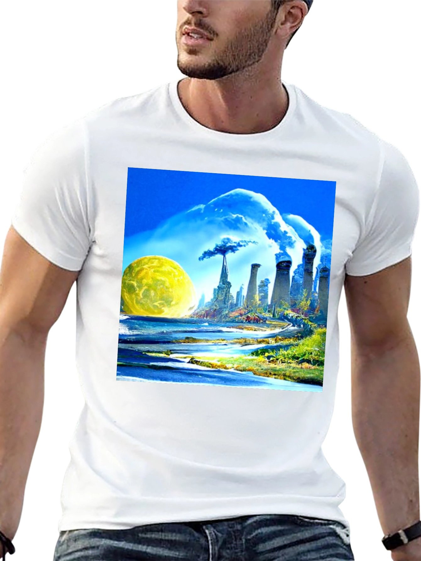 Surreal Pollution Art T-Shirt