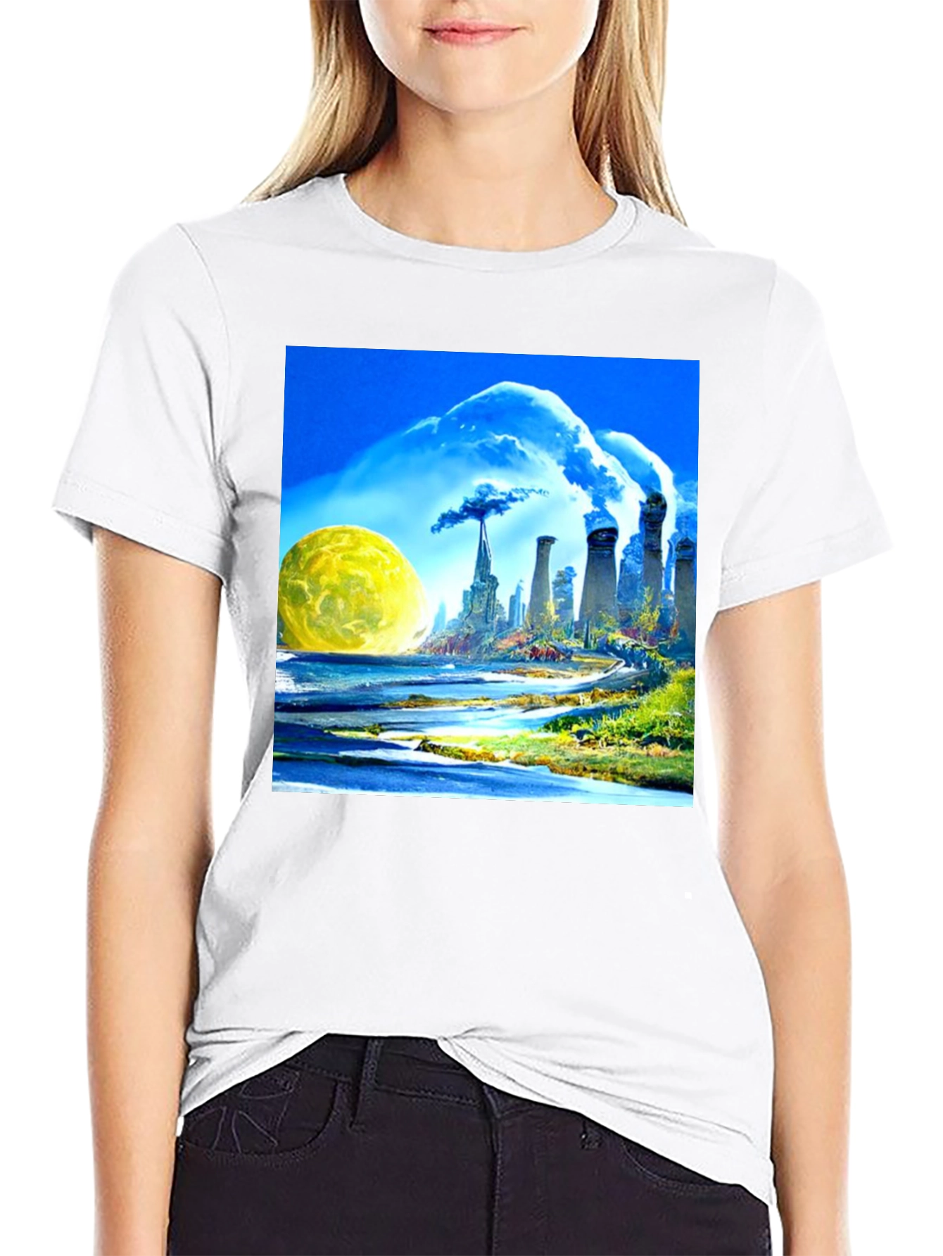 Surreal Pollution Art T-Shirt