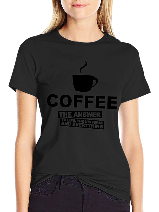 Coffee: The Answer T-Shirt - Black