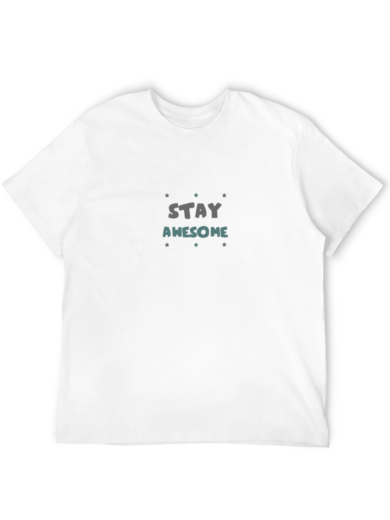 Stay Awesome Graphic T-Shirt - Trendy Casual Tee