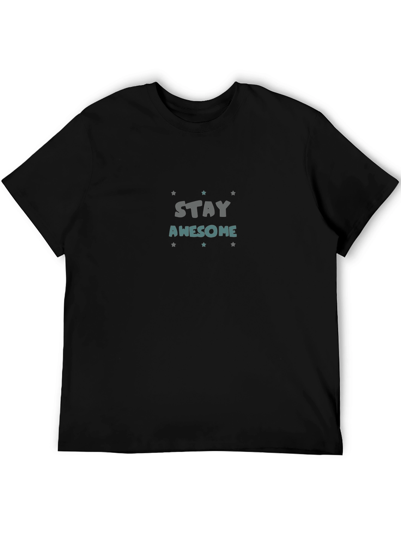 Stay Awesome Graphic T-Shirt - Trendy Casual Tee