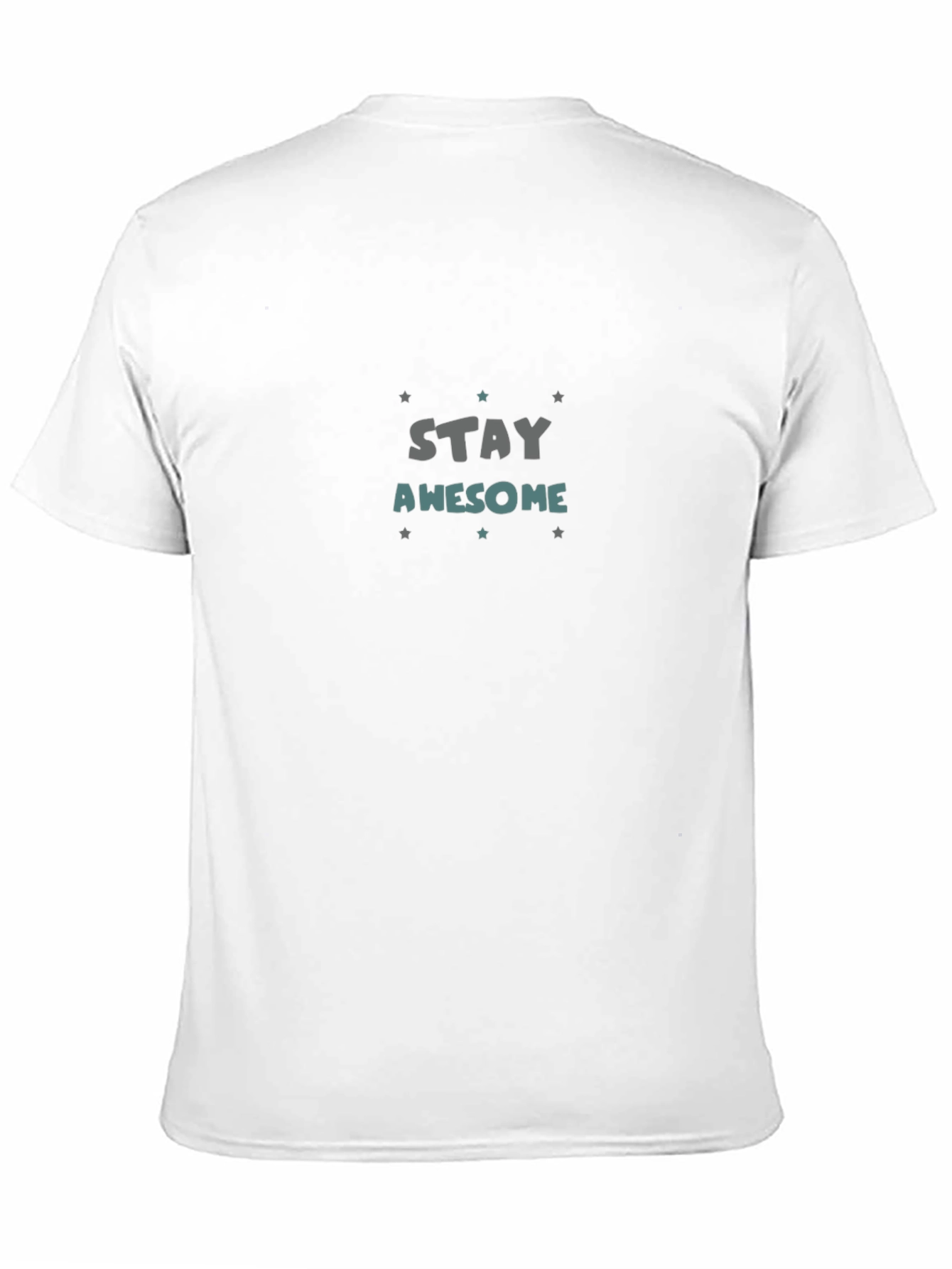 Stay Awesome Graphic T-Shirt - Trendy Casual Tee