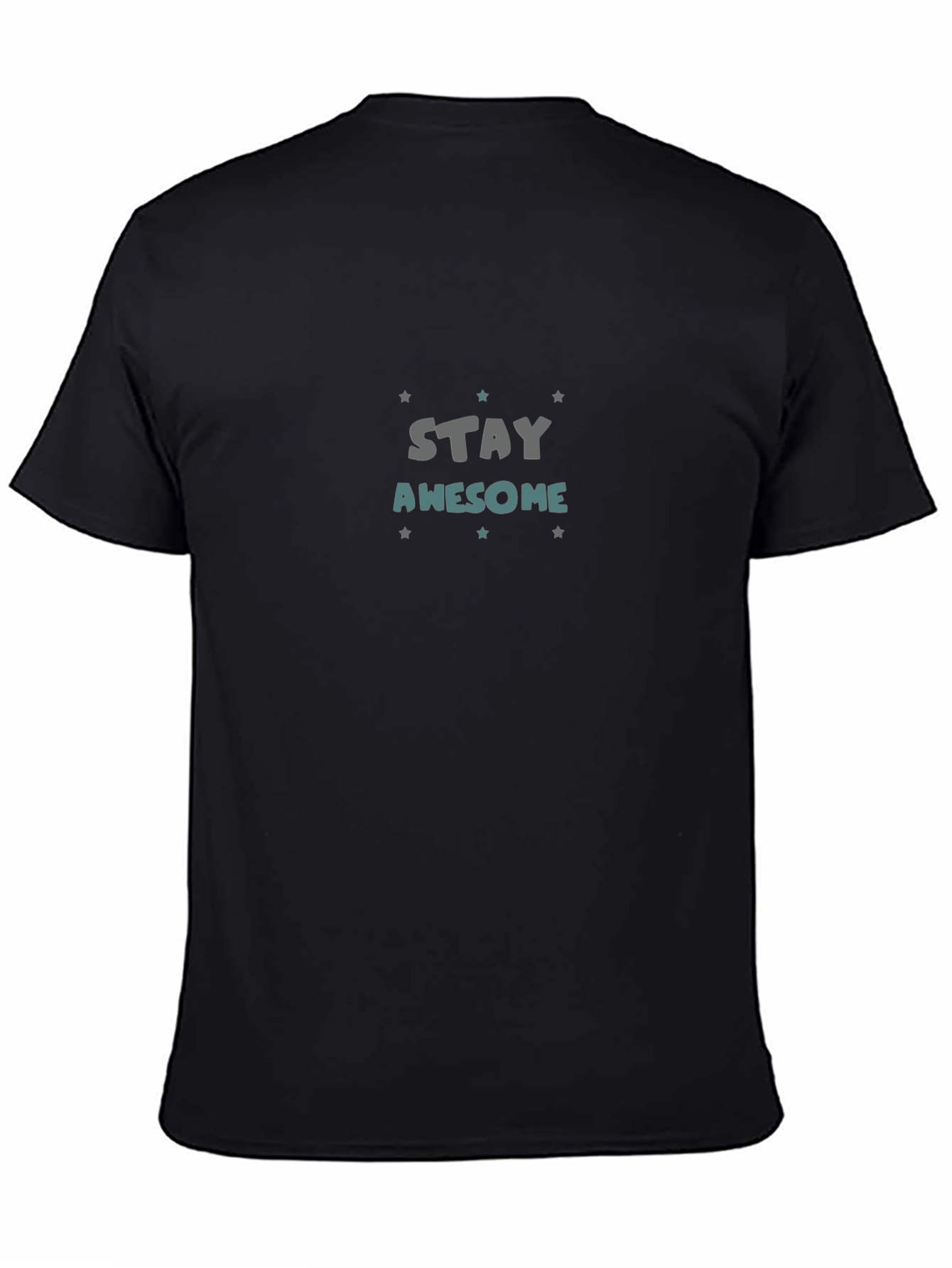 Stay Awesome Graphic T-Shirt - Trendy Casual Tee