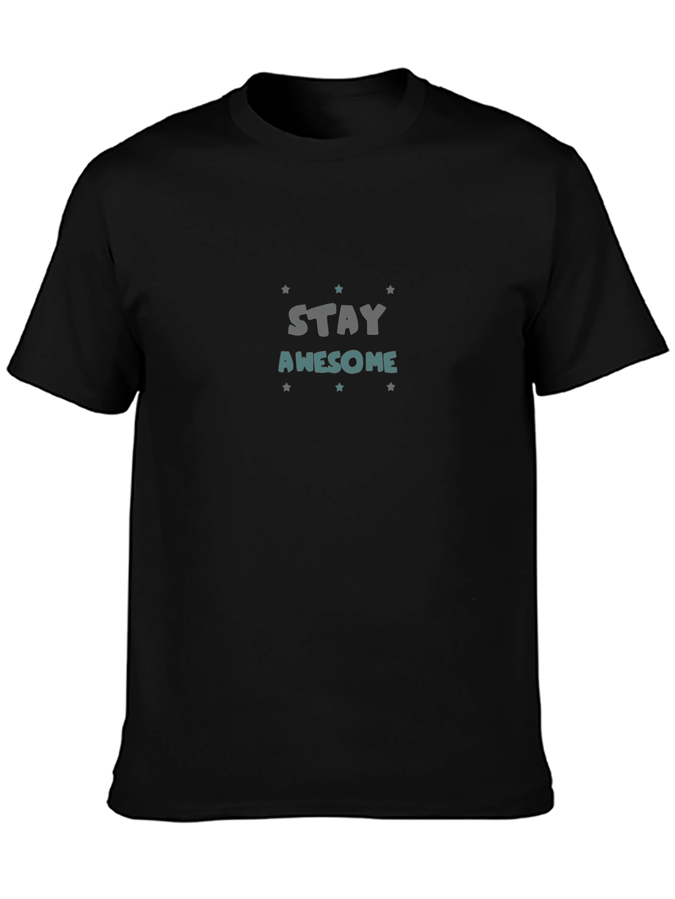 Stay Awesome Graphic T-Shirt - Trendy Casual Tee