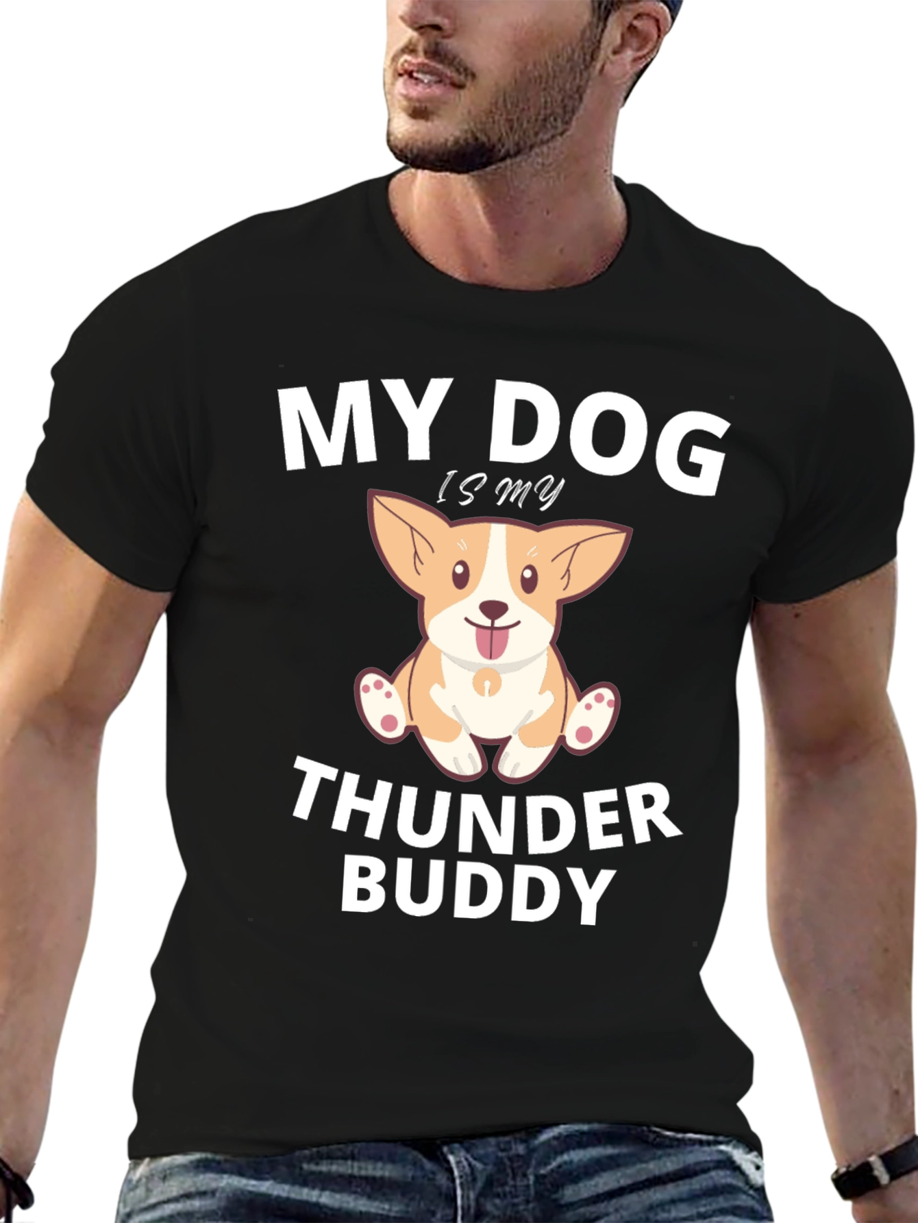My Dog is My Thunder Buddy Graphic Tee