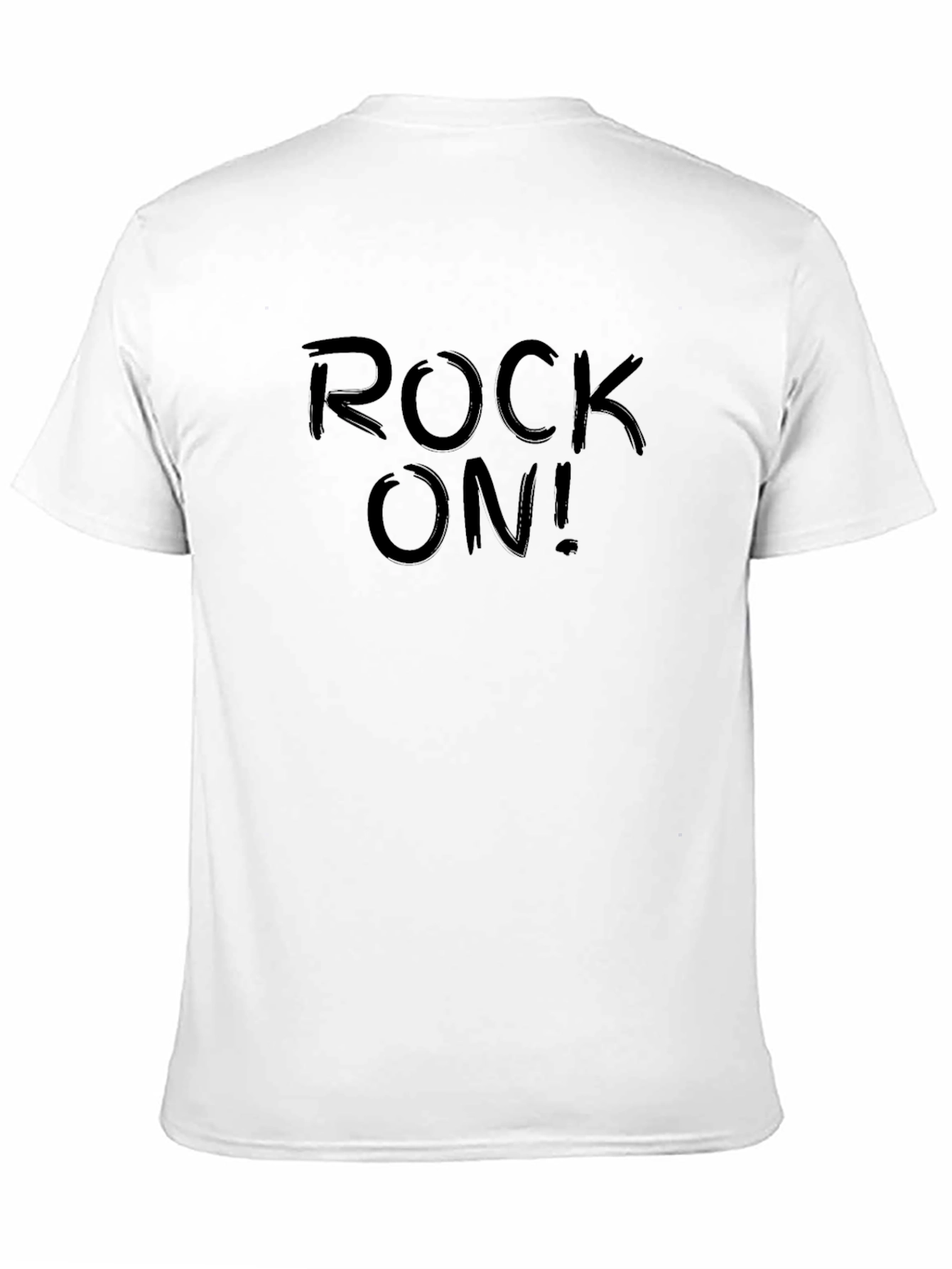Rock On! Mens Black Graphic Tee