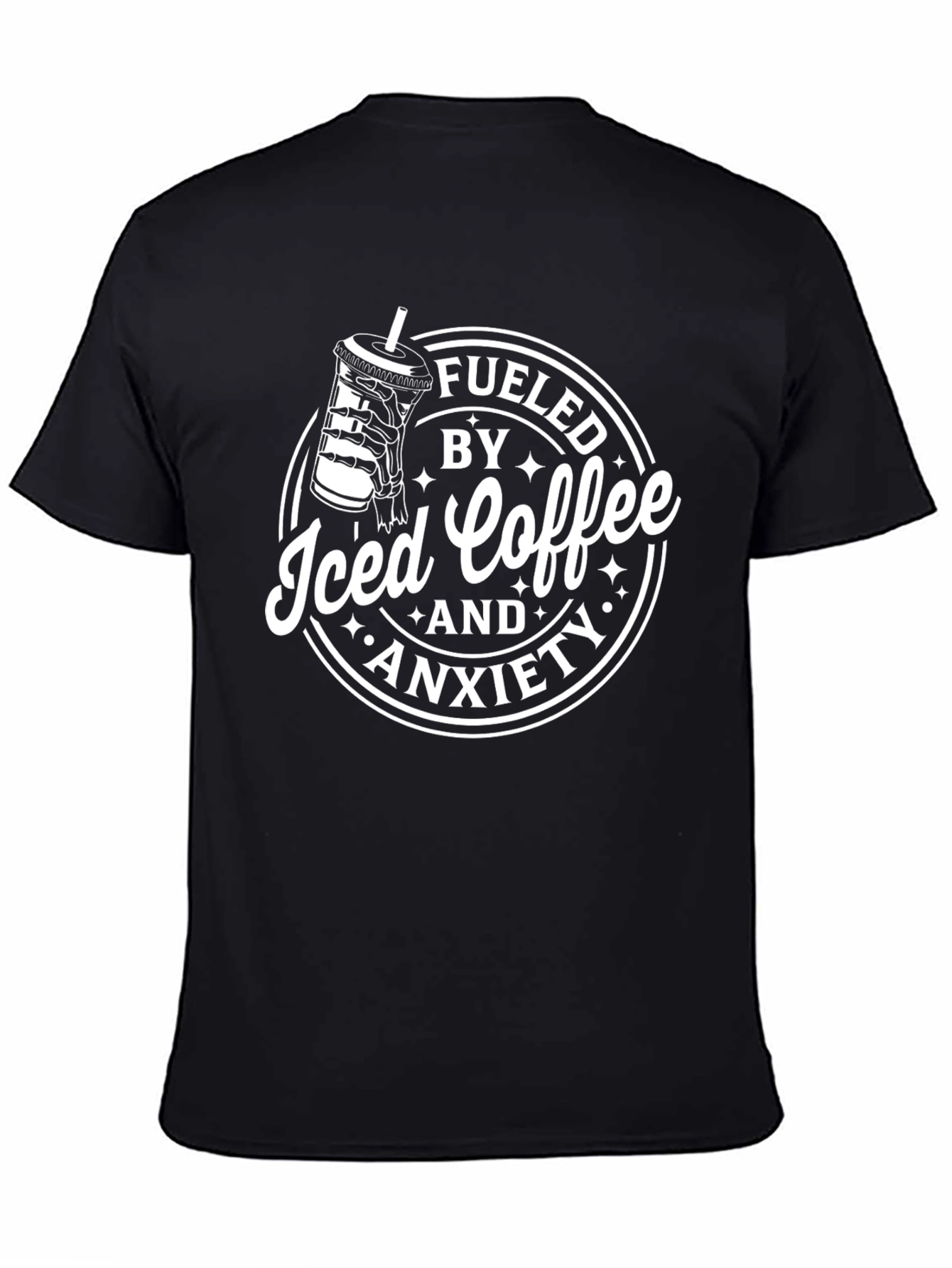 Fueled By Iced Coffee & Anxiety Graphic Tee