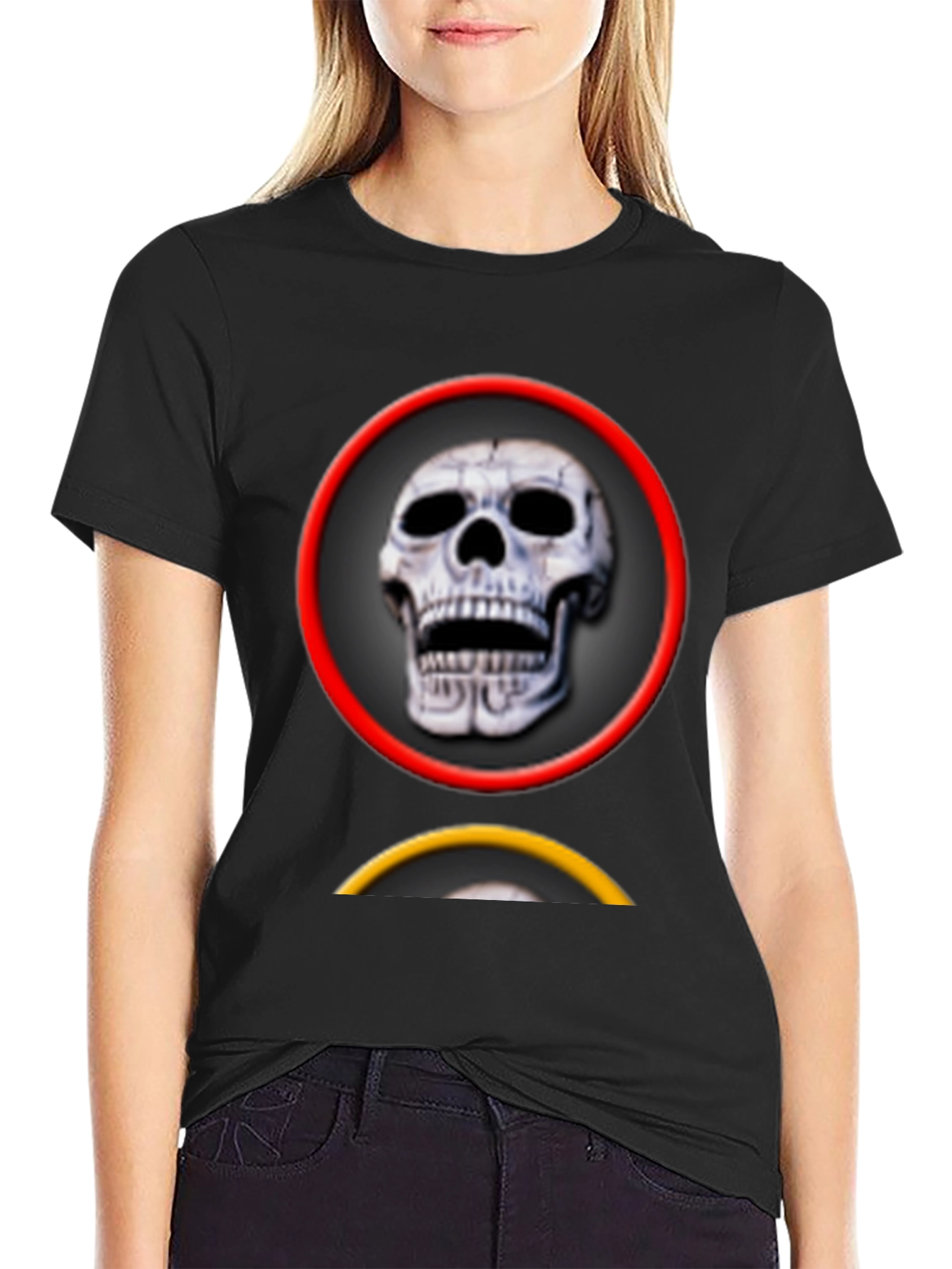 Skull Graphic Tee - Edgy Style