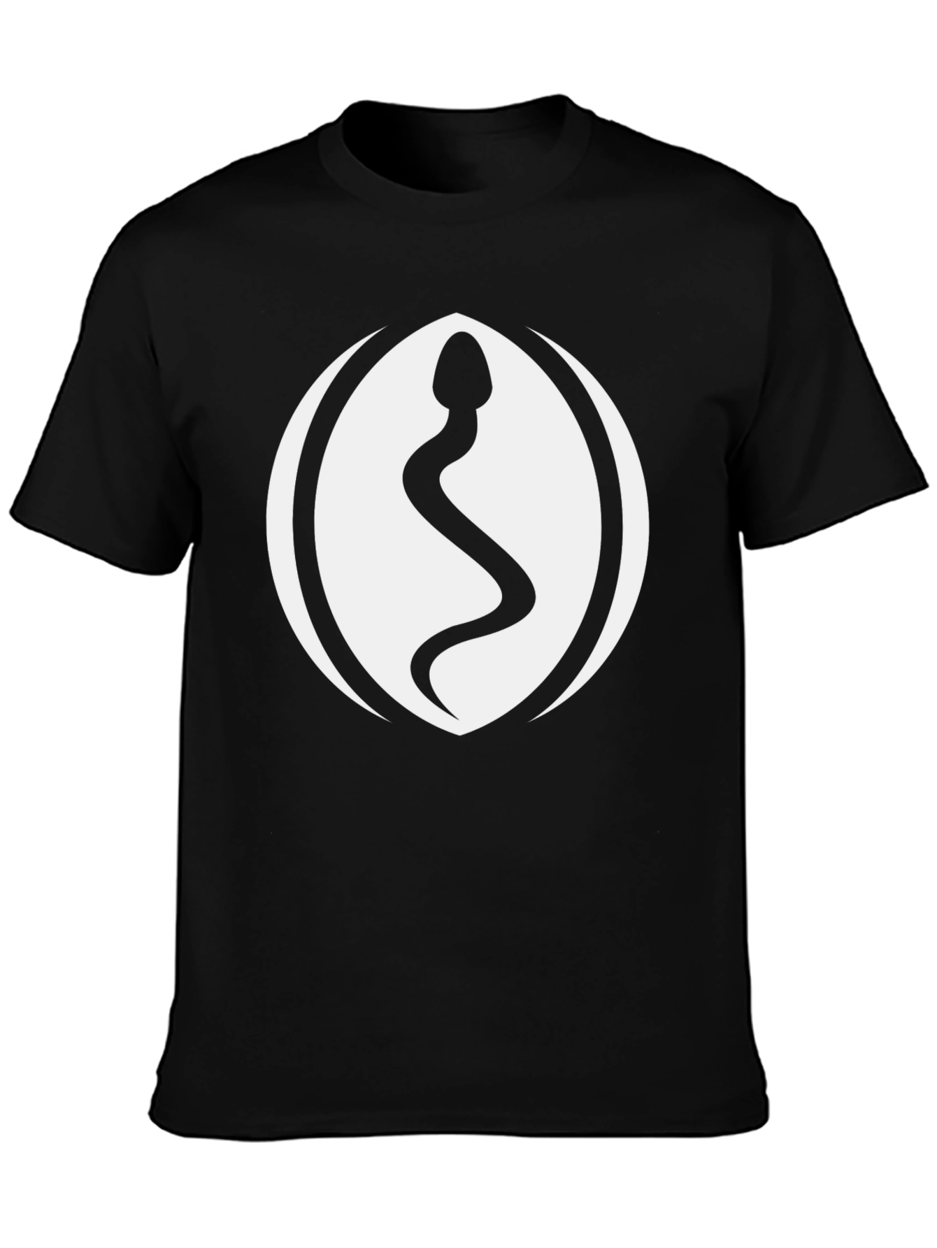 Snake Symbol Black T-Shirt