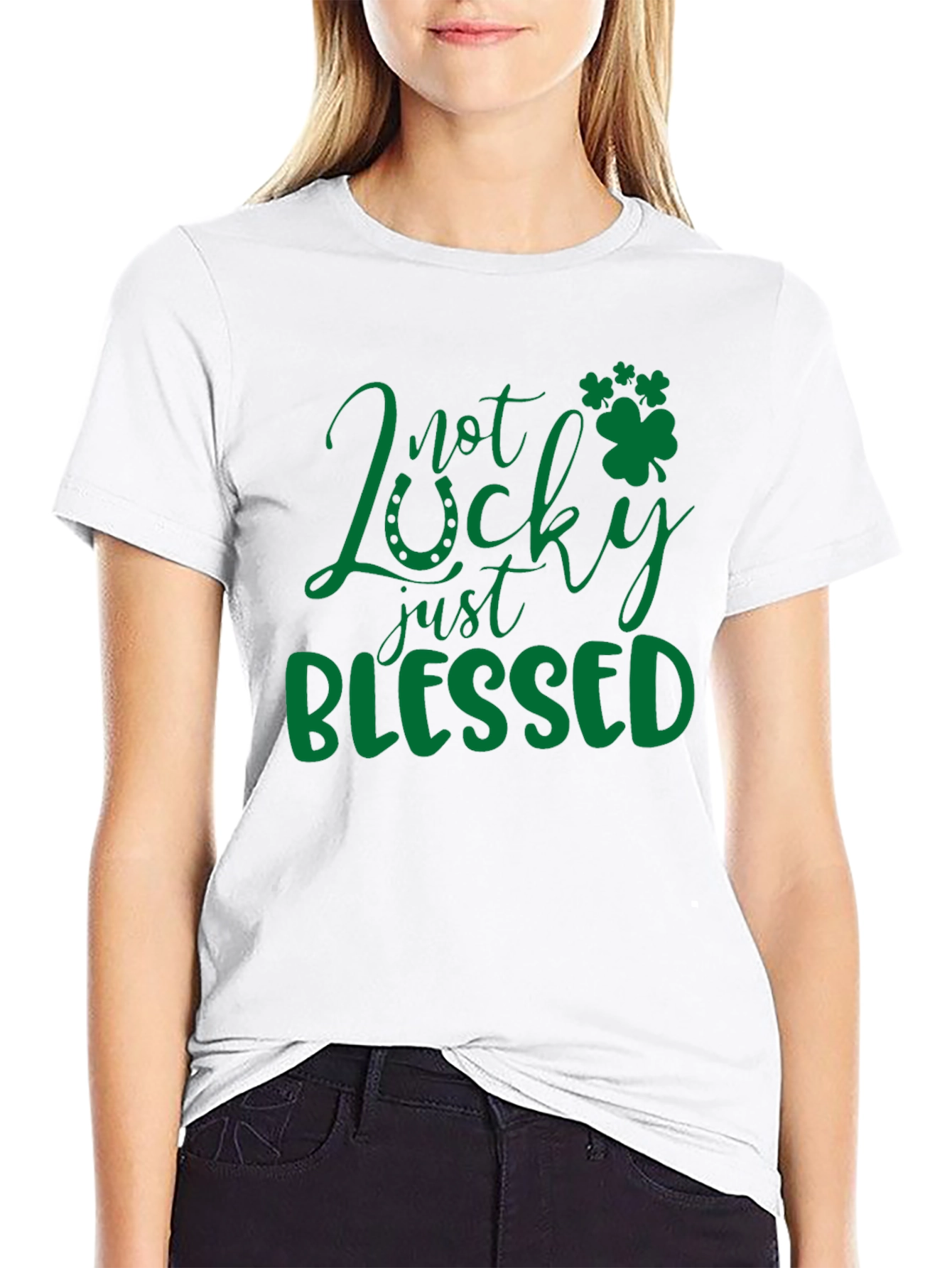 Lucky Blessed Shamrock St. Patricks Day T-Shirt