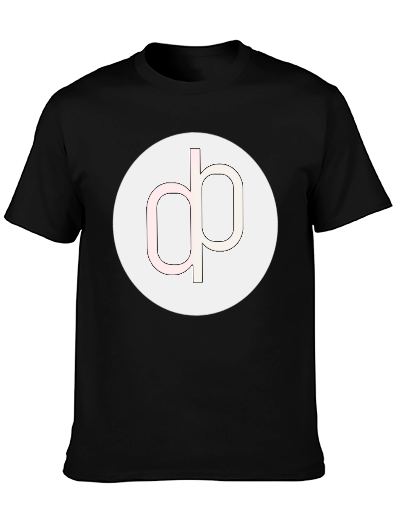 Modern Graphic Tee - Black Cotton Blend