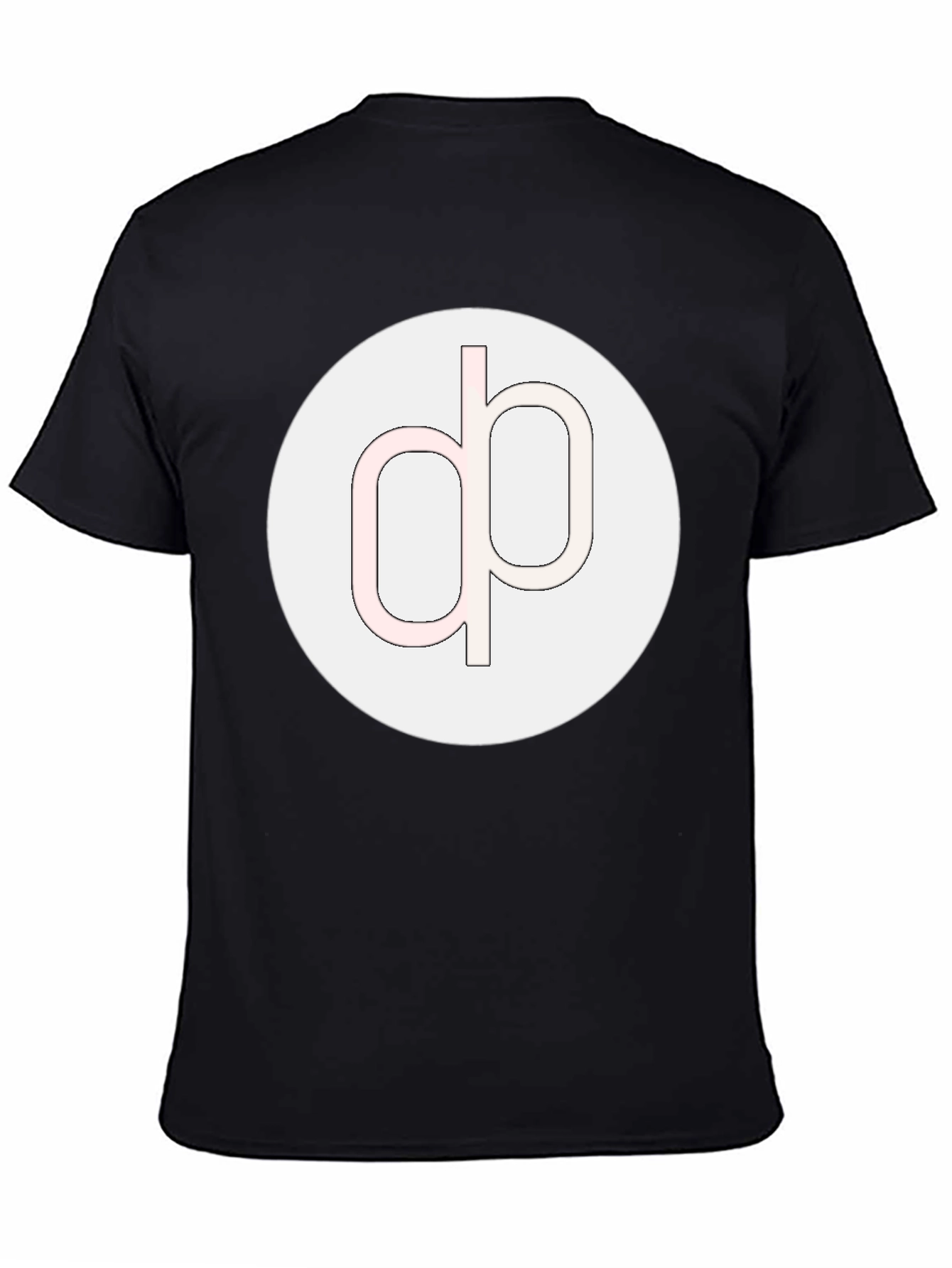 Modern Graphic Tee - Black Cotton Blend