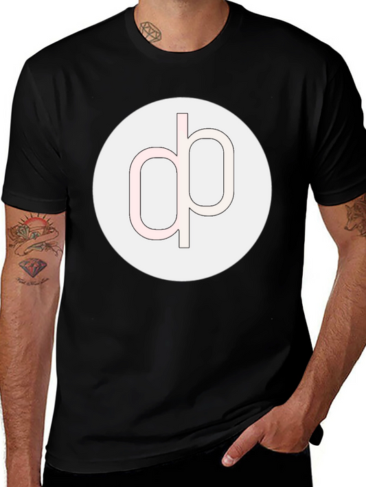 Modern Graphic Tee - Black Cotton Blend