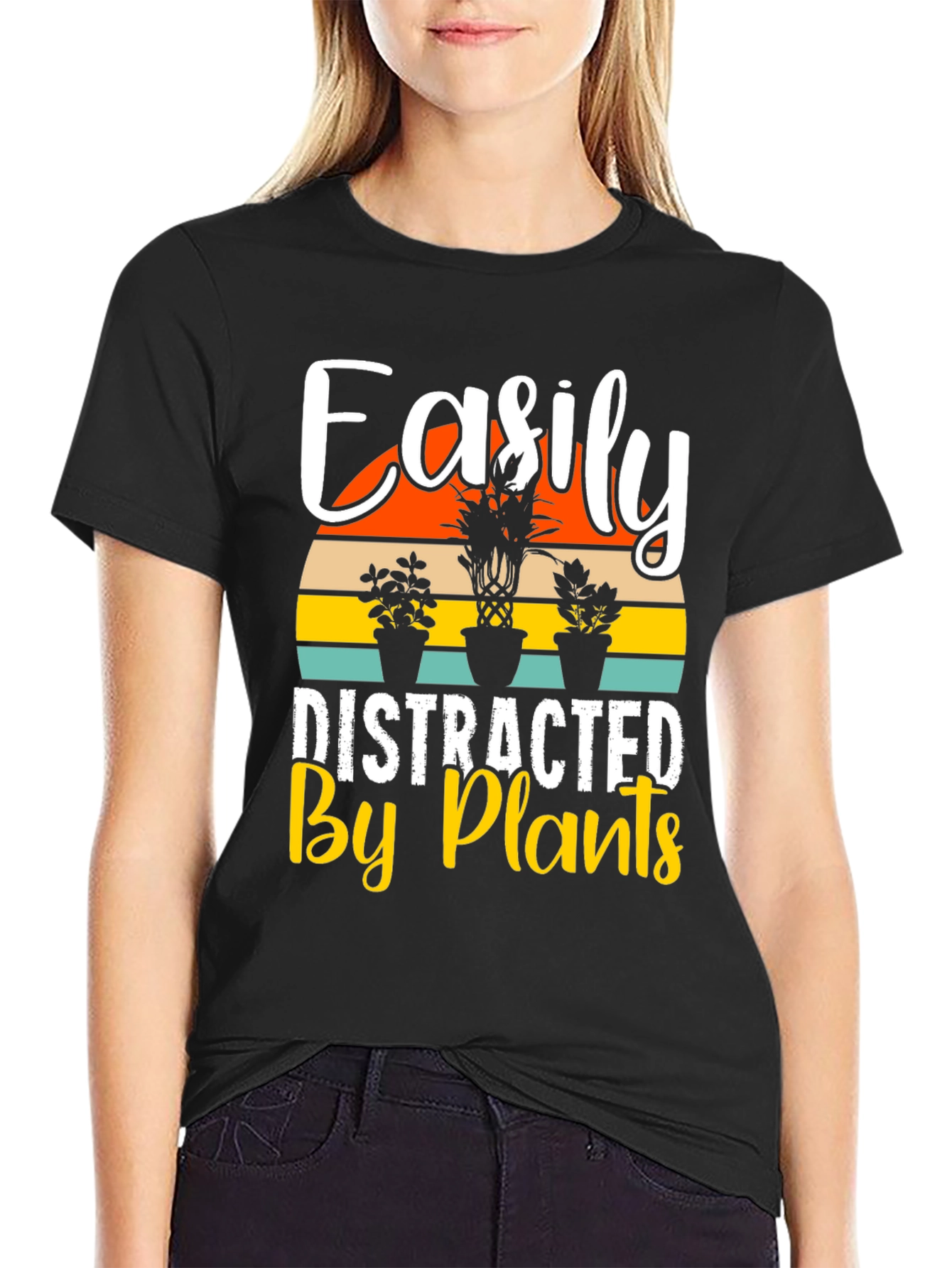 Easily Distracted By Plants Graphic T-Shirt