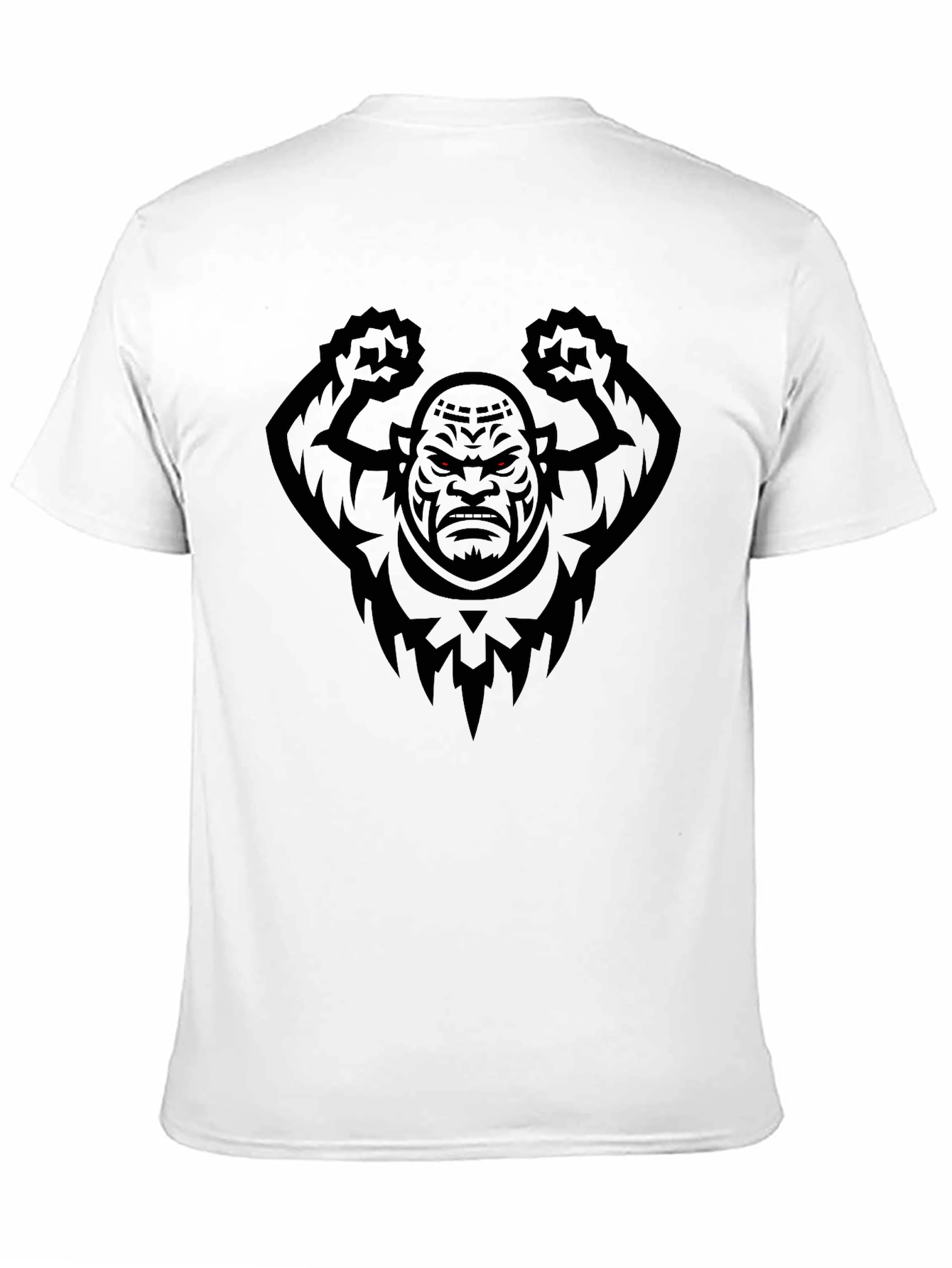 Mens Black Graphic Tee - Angry Orc Design