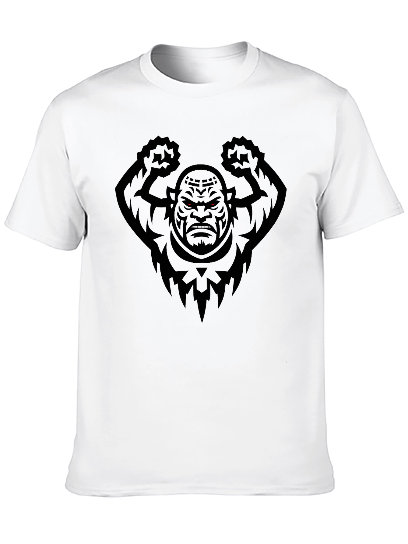 Mens Black Graphic Tee - Angry Orc Design
