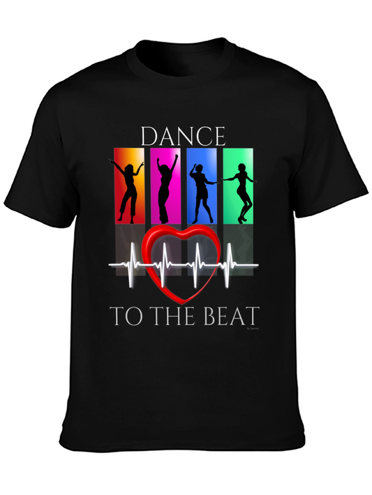 Dance to the Beat Black Graphic Tee