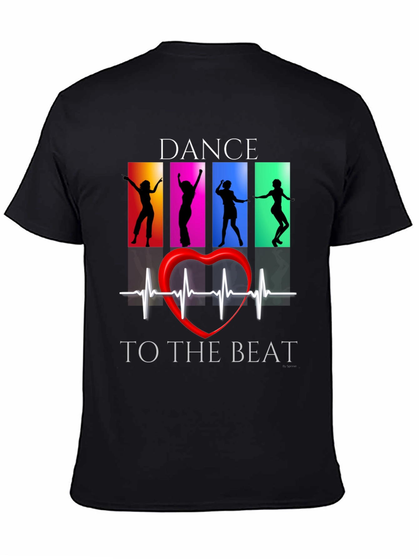 Dance to the Beat Black Graphic Tee